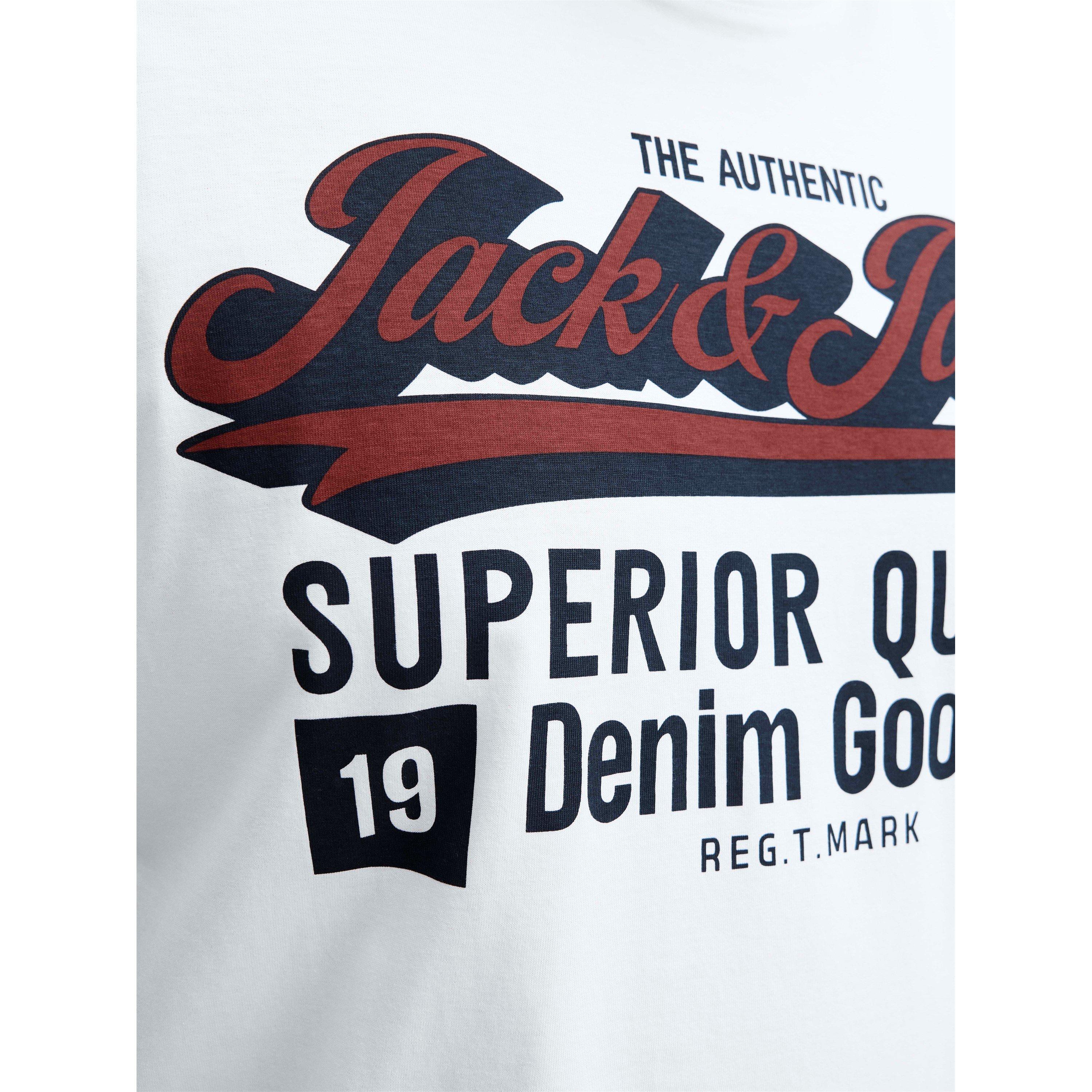 Cloud Dancer - Jack and Jones - Colour Logo T-Shirt Plus Size Mens - 5