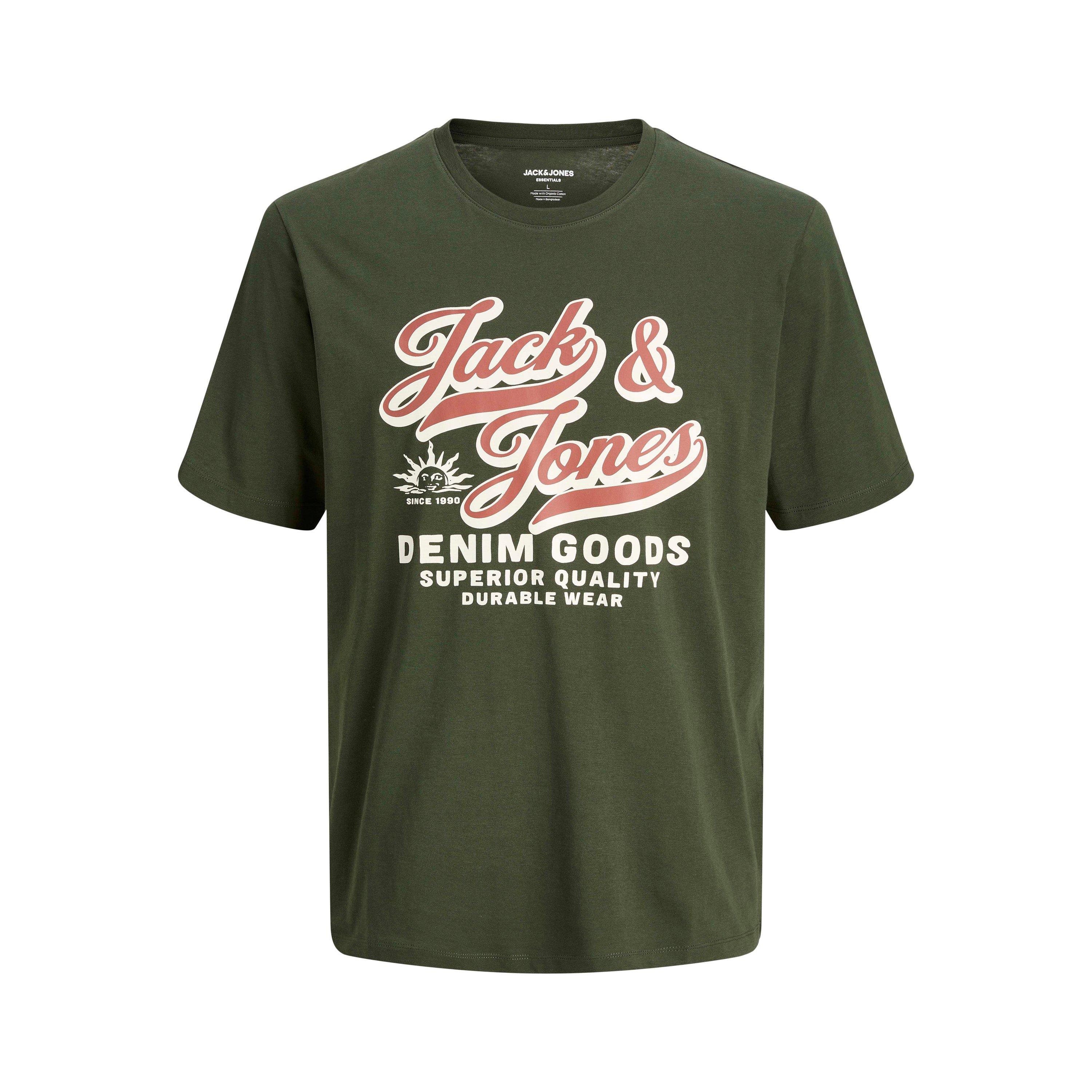 Duffel Bag - Jack and Jones - Colour Logo T-Shirt Mens Plus Size - 1