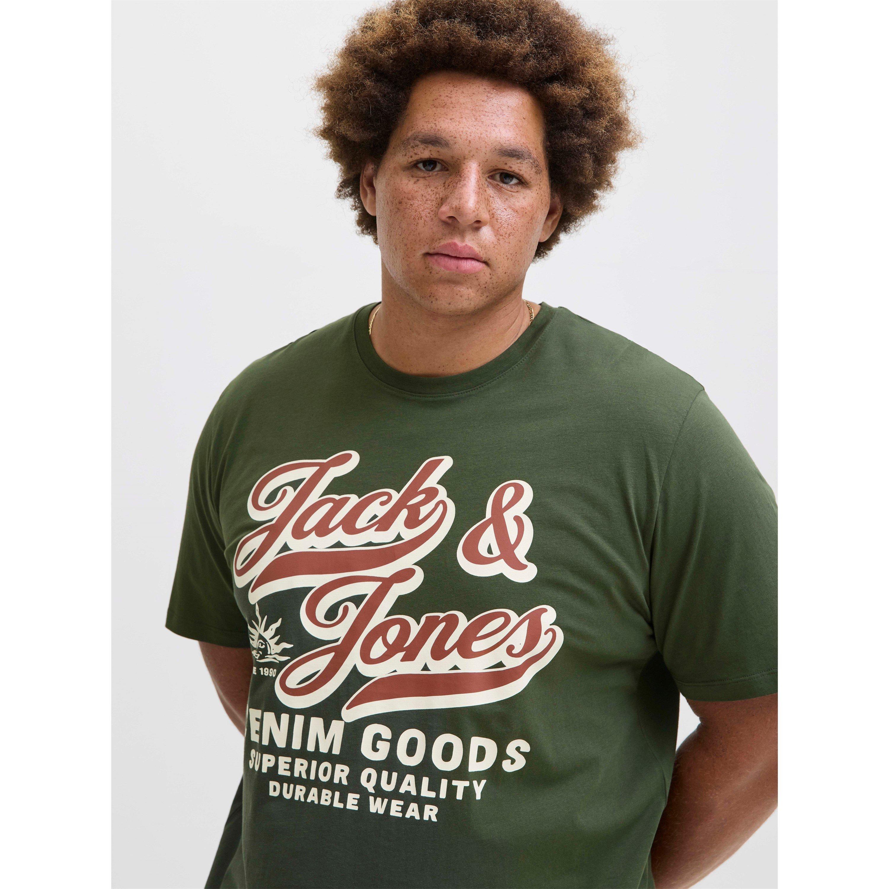 Saco de Viagem - Jack and Jones - Colour Logo T-Shirt Mens Plus Size - 6