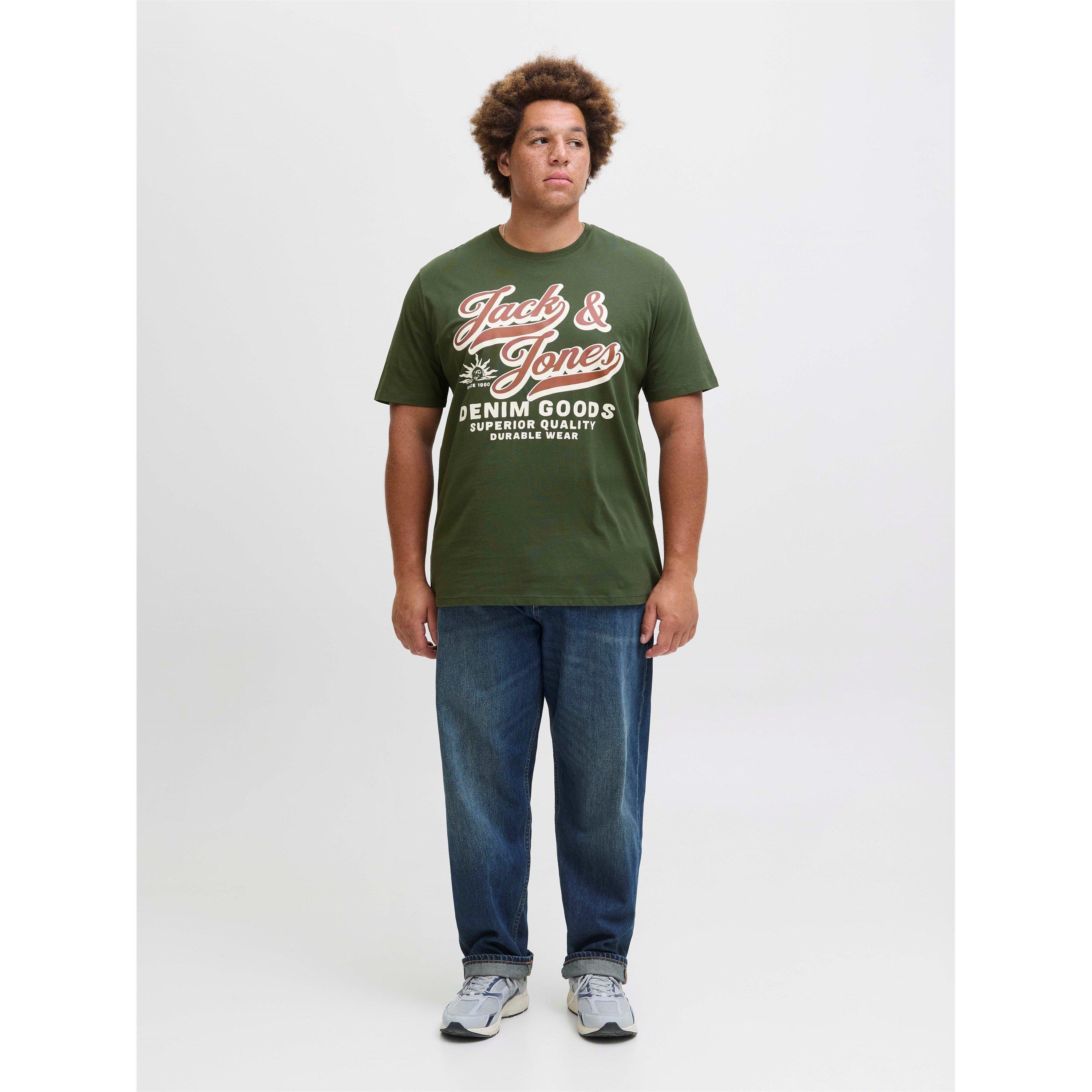 Saco de Viagem - Jack and Jones - Colour Logo T-Shirt Mens Plus Size - 7