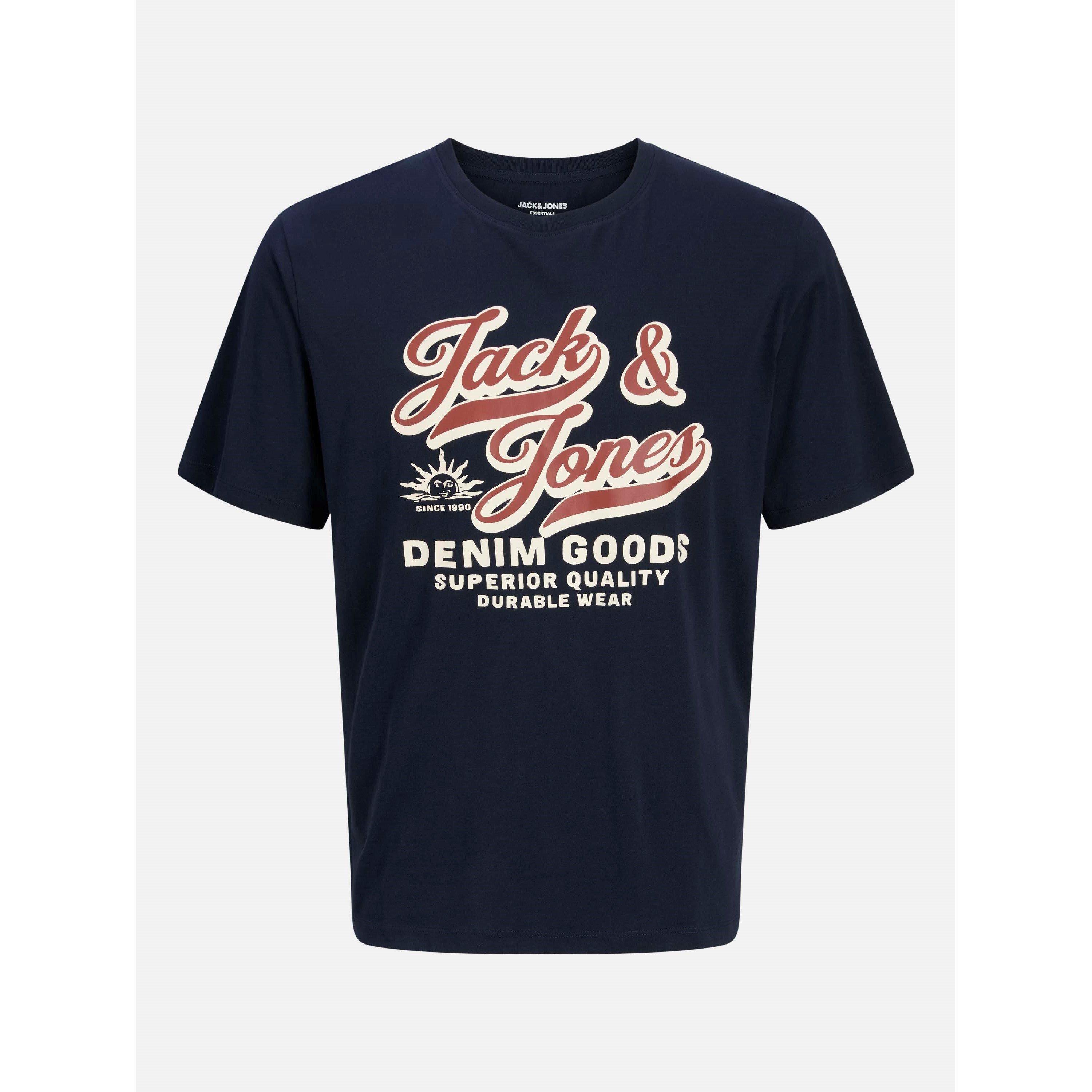Jack and Jones Jack Colour Logo T-Shirt Plus Size Mens