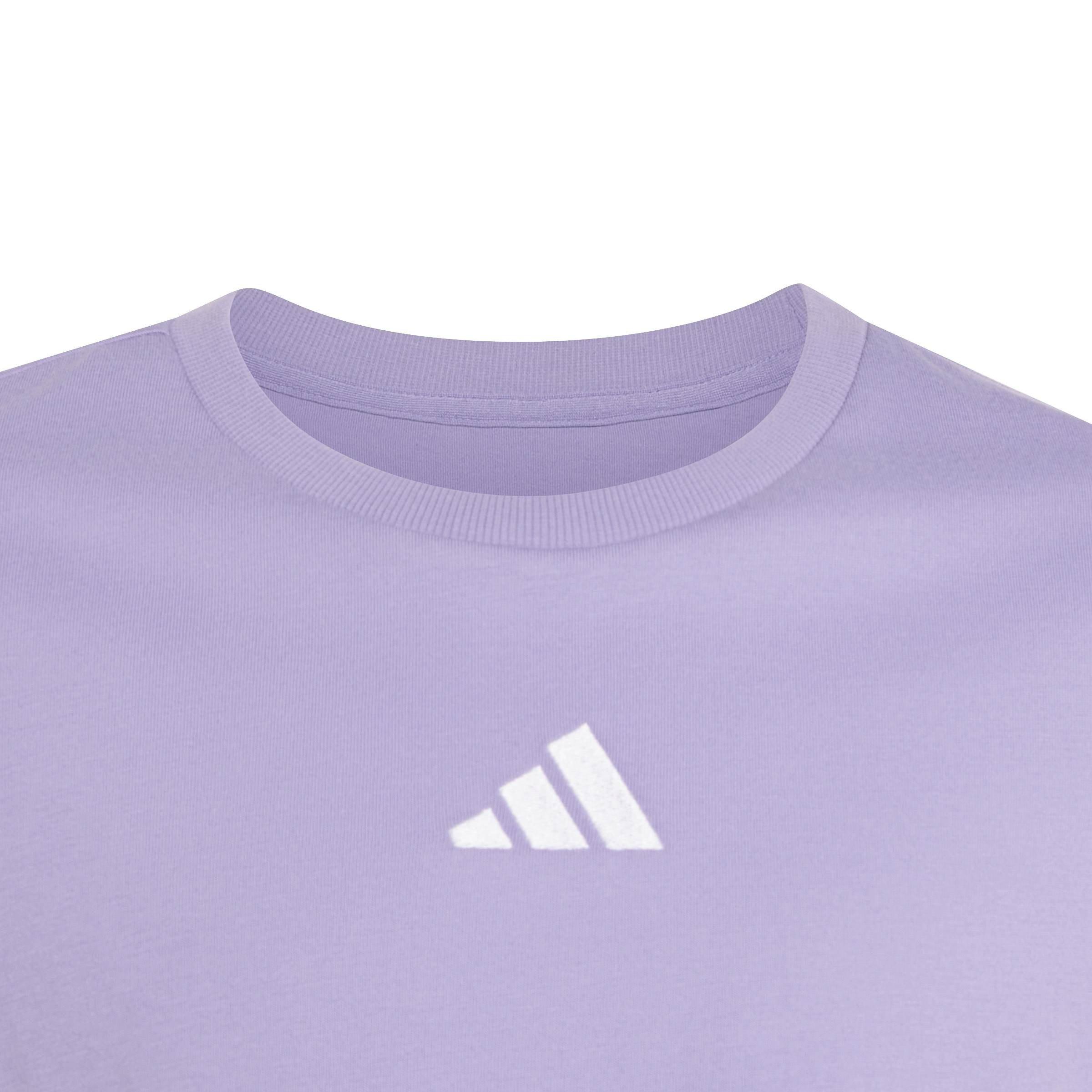 Lilac/White - adidas - Kids' T-Shirt - 4