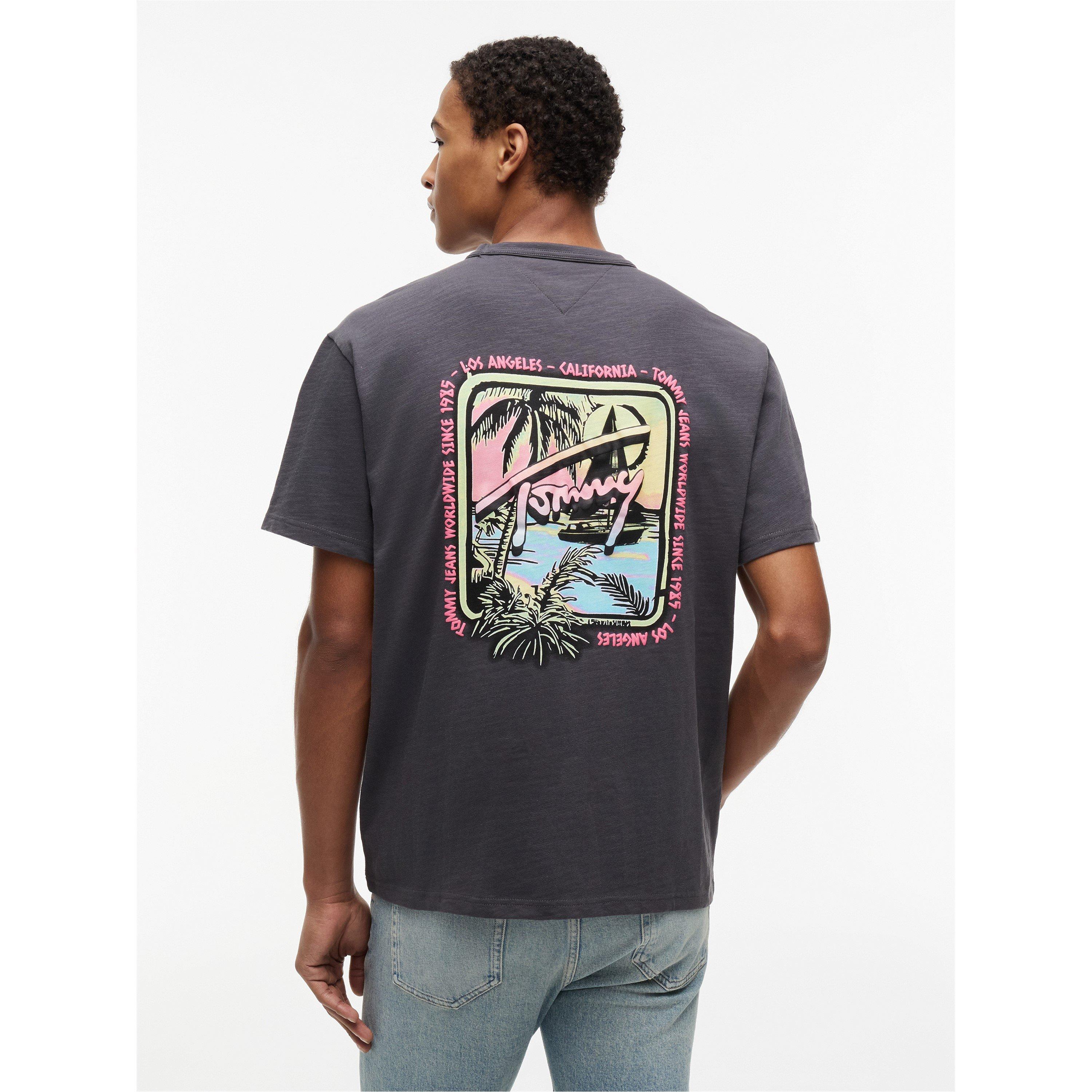 Noir délavé - Tommy Jeans - Men's T-Shirt - 5