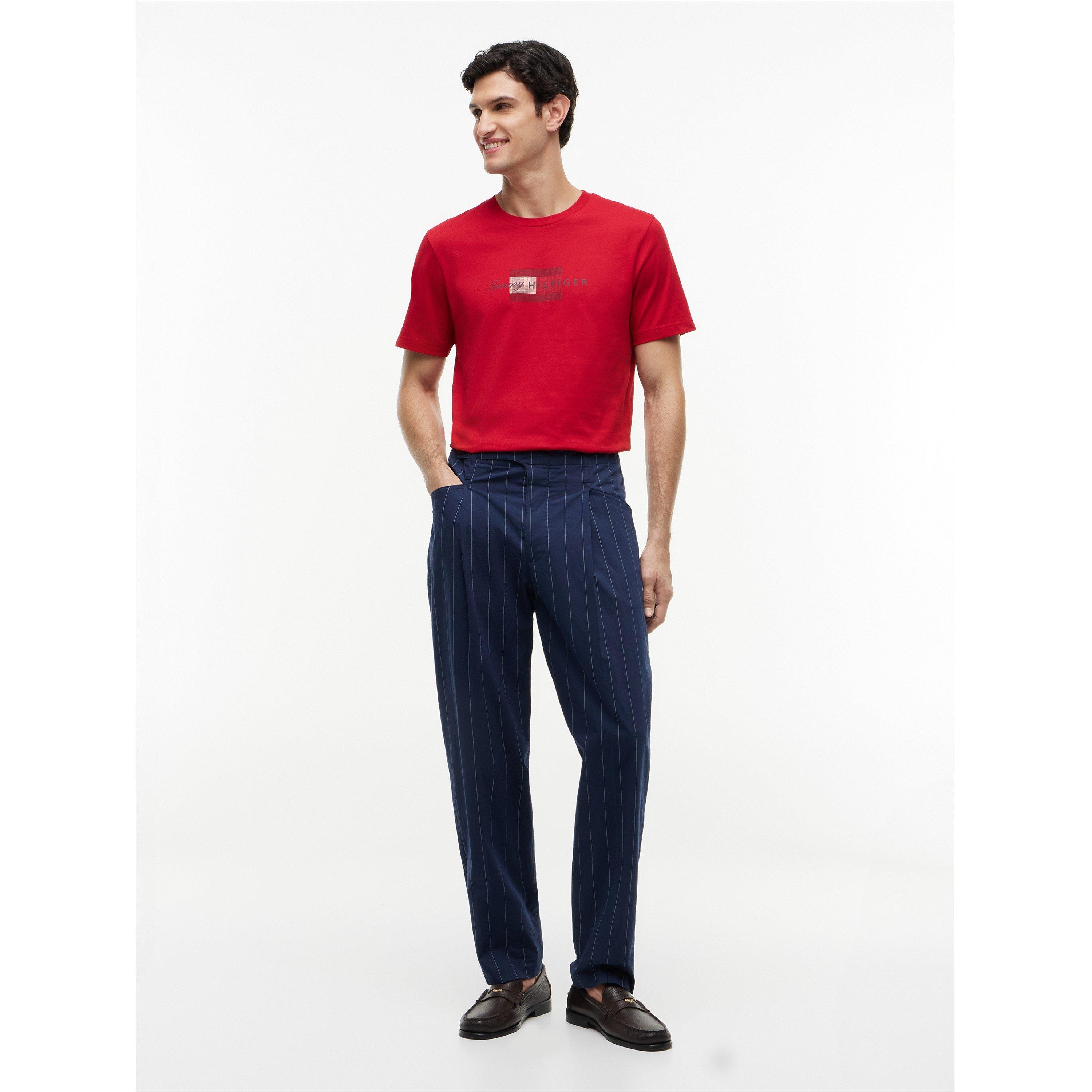Medium Red - Tommy Hilfiger - Men's T-Shirt - 3
