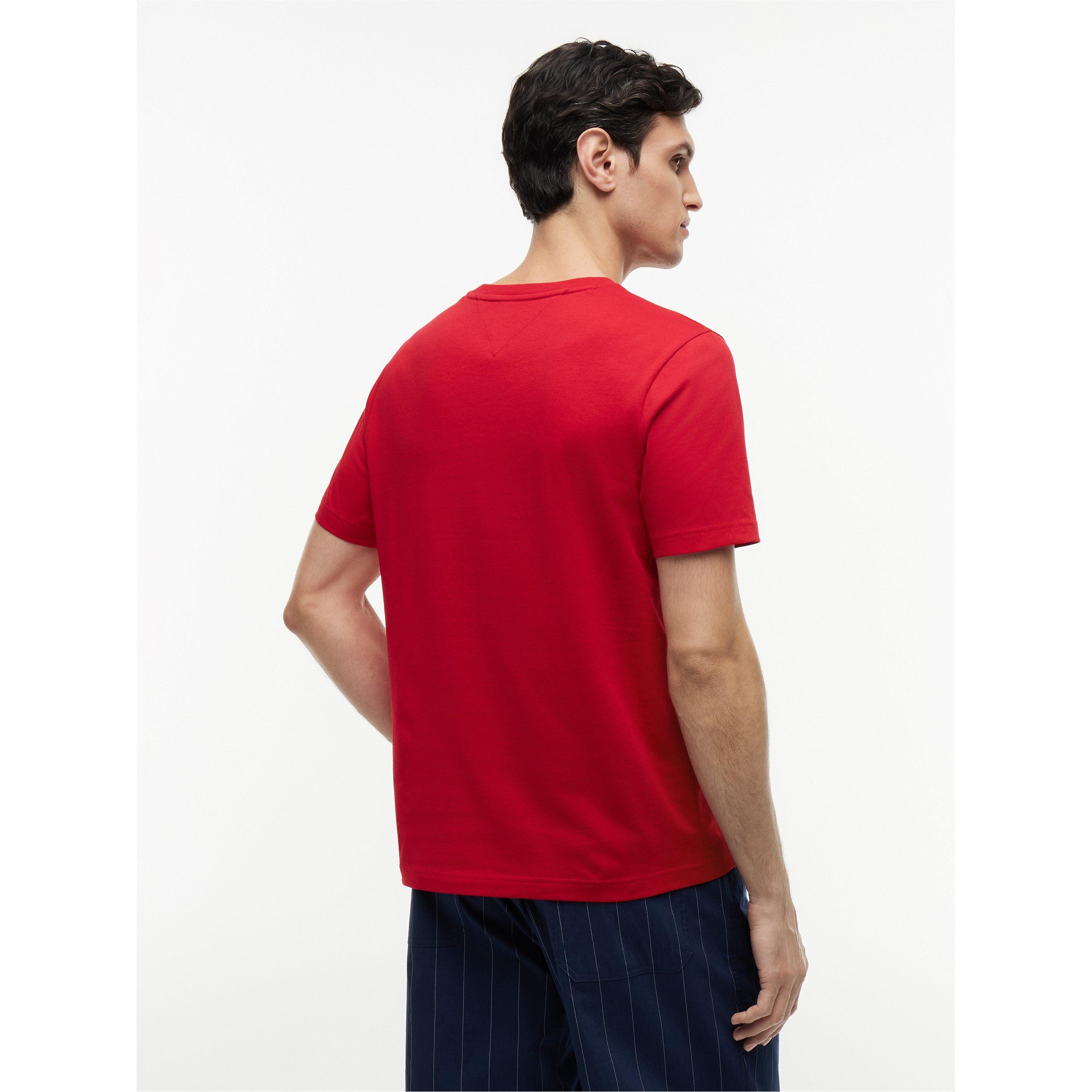 Medium Red - Tommy Hilfiger - Men's T-Shirt - 5