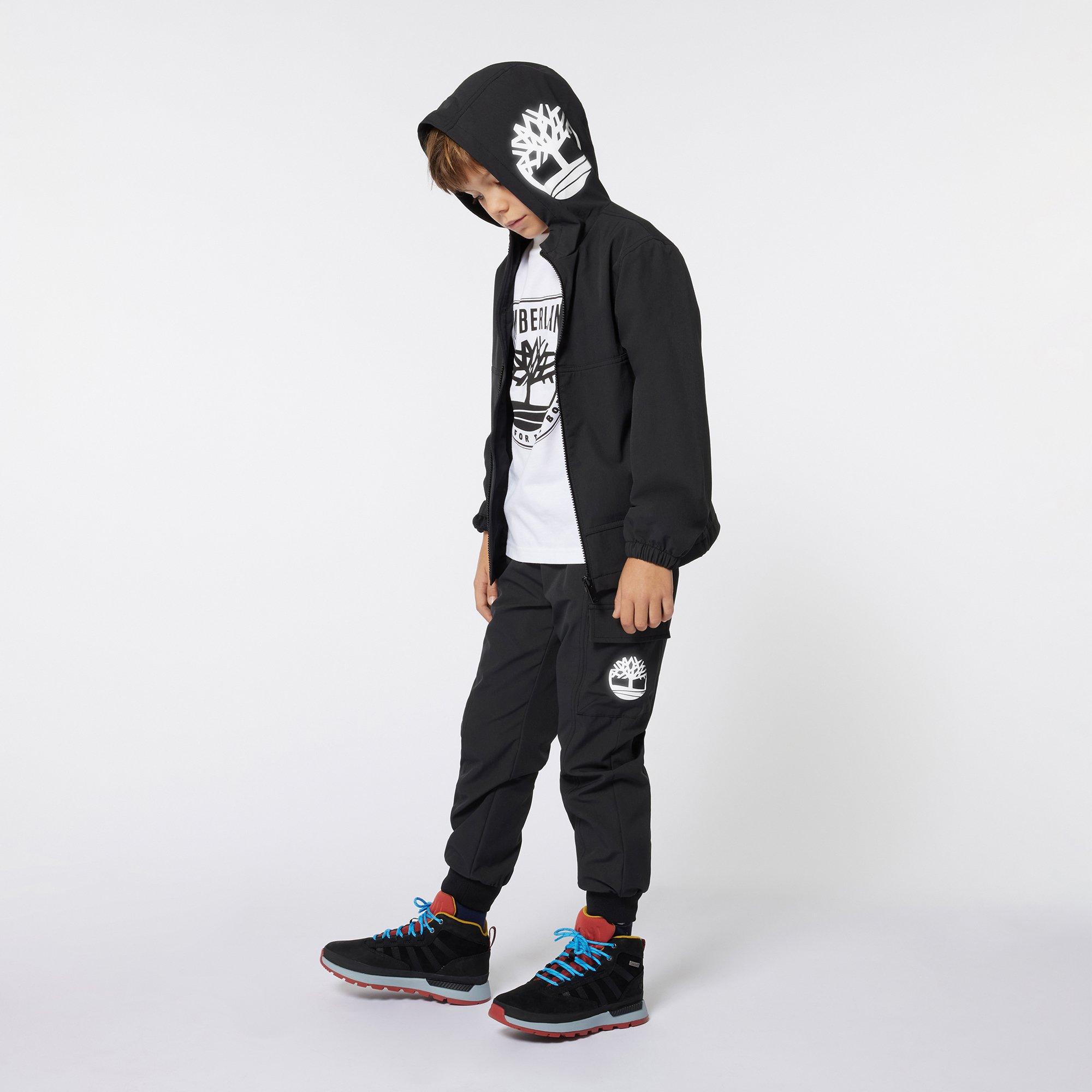 White 10P - Timberland - Kids' Logo Regular Fit T-Shirt - 3