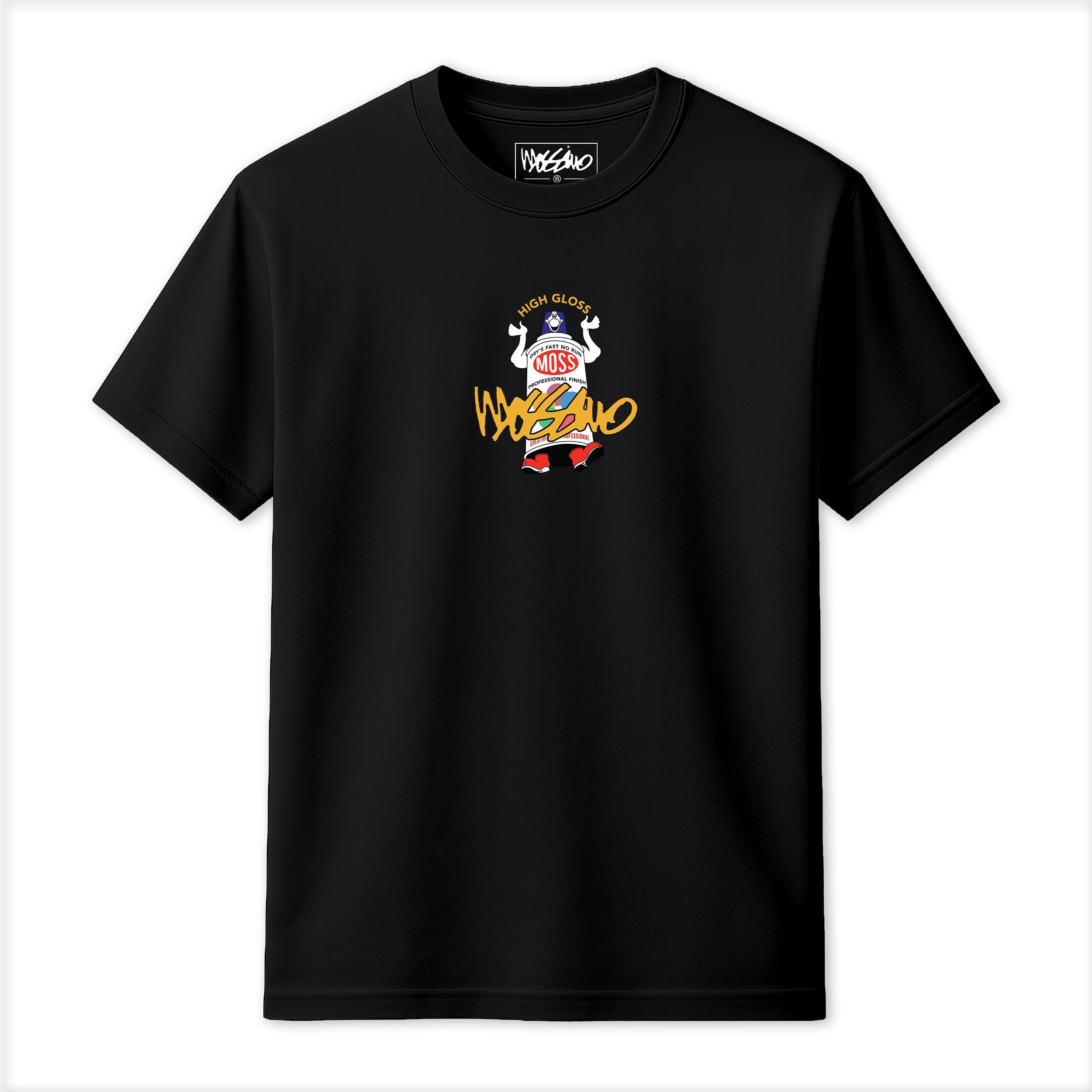 Black - Mossimo - Men's High Gloss T-Shirt - 1