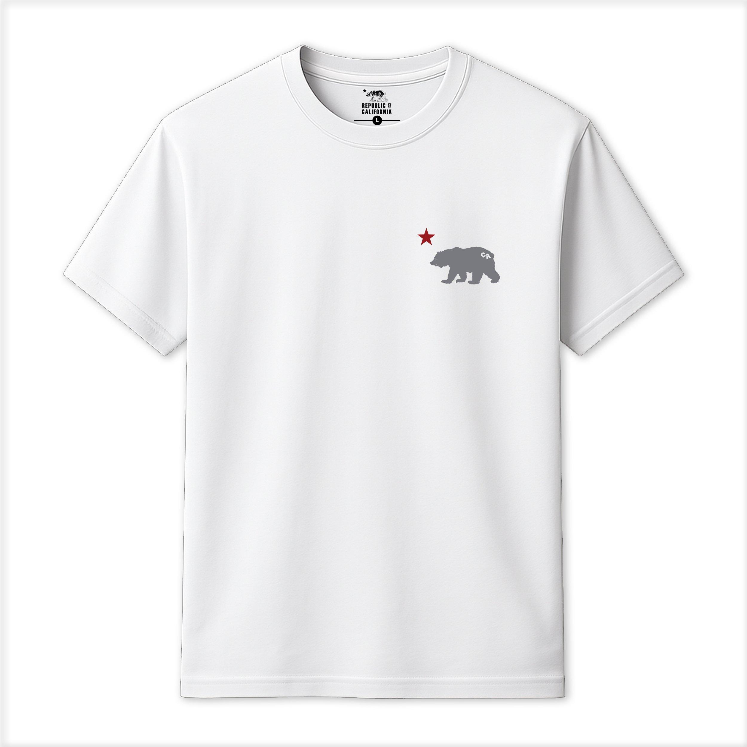 Republic Of California Men's Cali Bear T-Shirt - White - Small