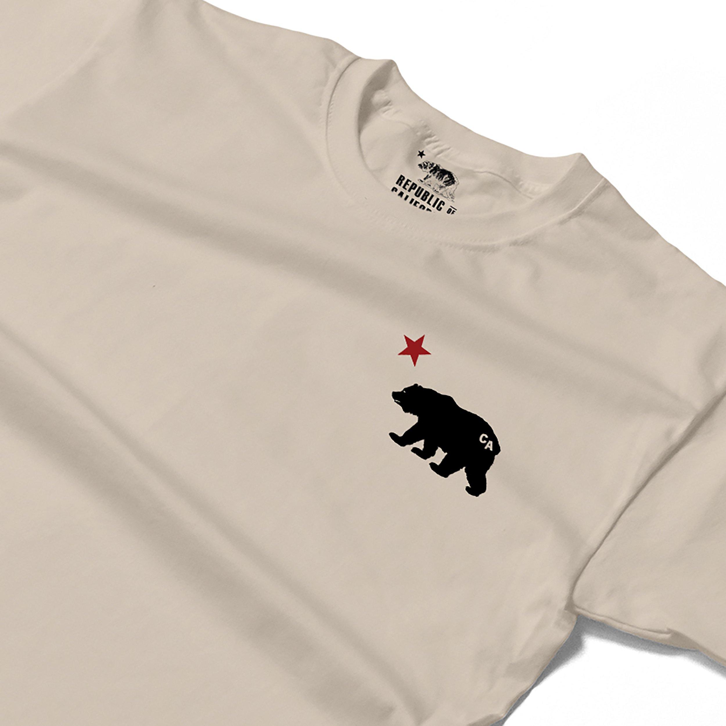 Natural - Republic of California - Men's Cali Bear T-Shirt - 3