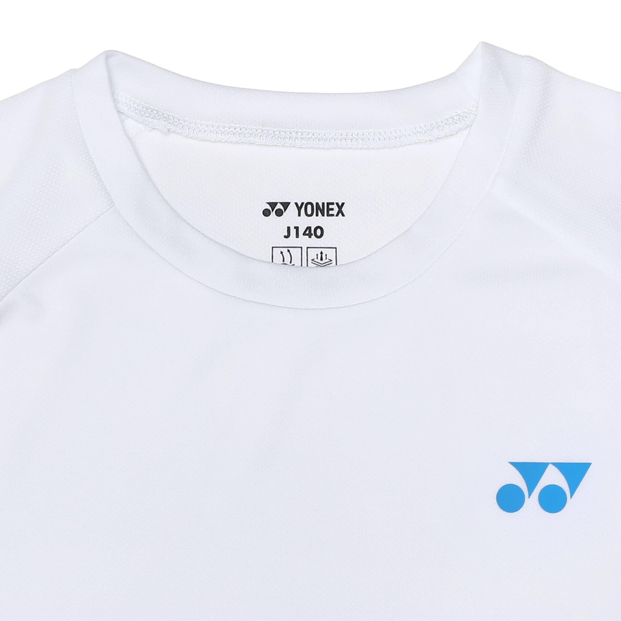White - Yonex - Kids' Short Sleeve Performance T-Shirt - 3