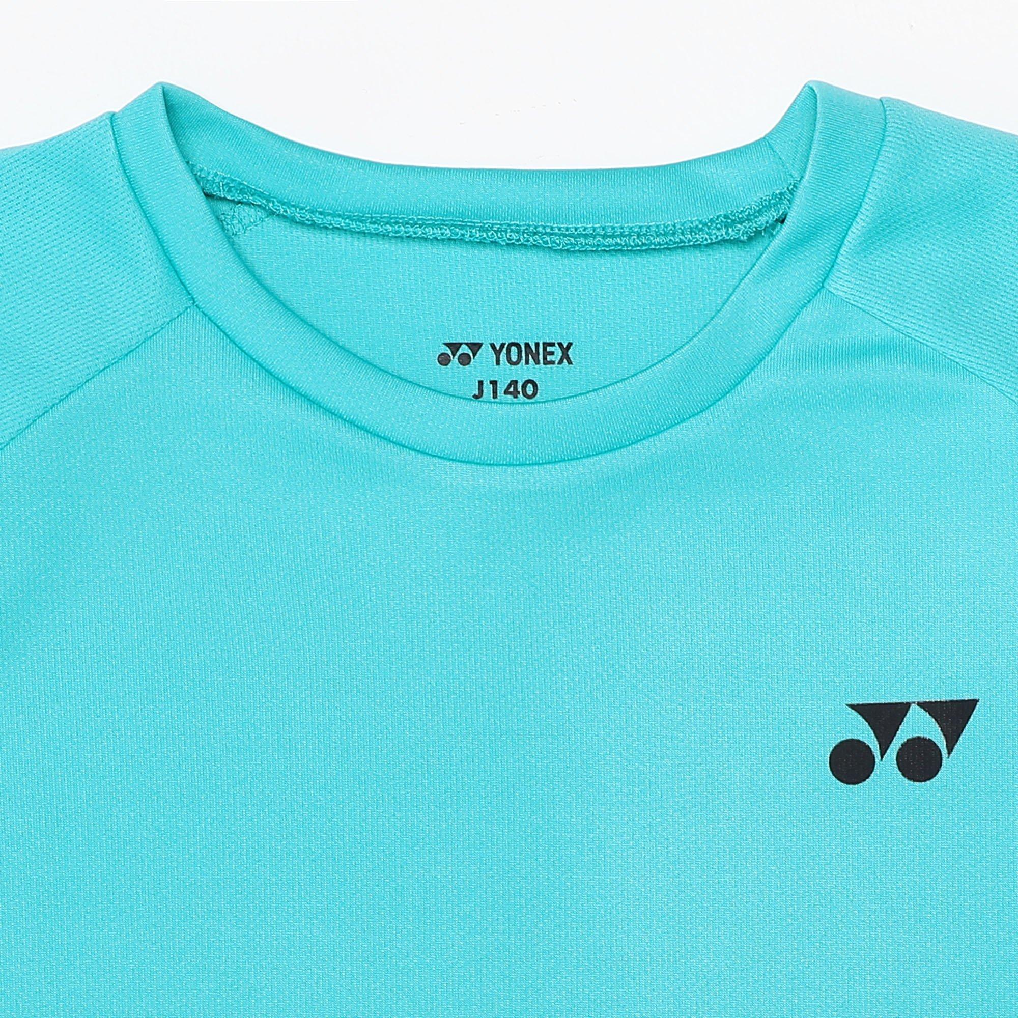 Peacock Blue - Yonex - Kids' Short Sleeve Performance T-Shirt - 3