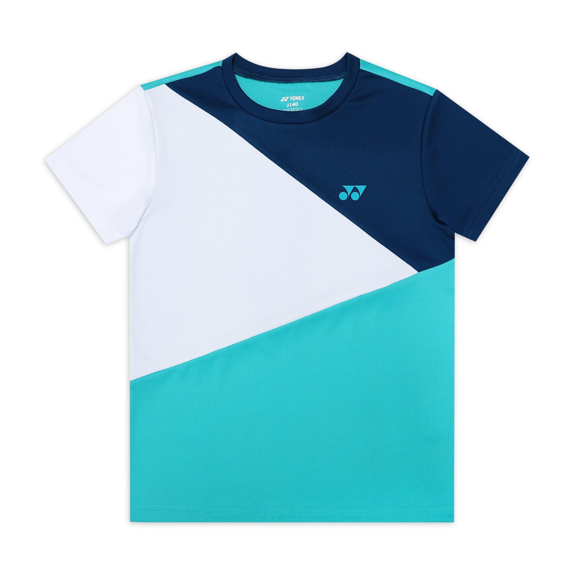 Peacock Blue - Yonex - Kids' Short Sleeve Performance T-Shirt - 1