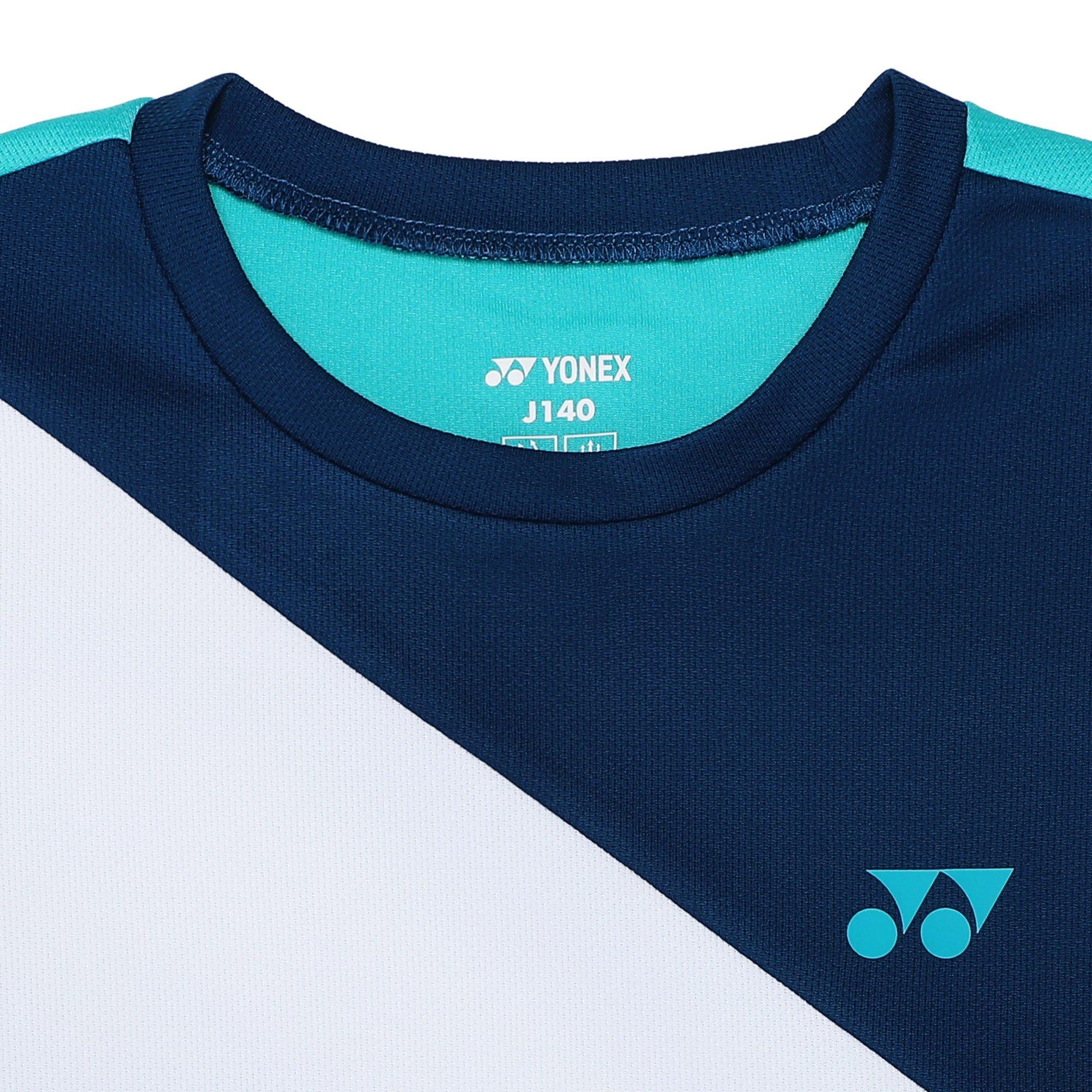 Peacock Blue - Yonex - Kids' Short Sleeve Performance T-Shirt - 2