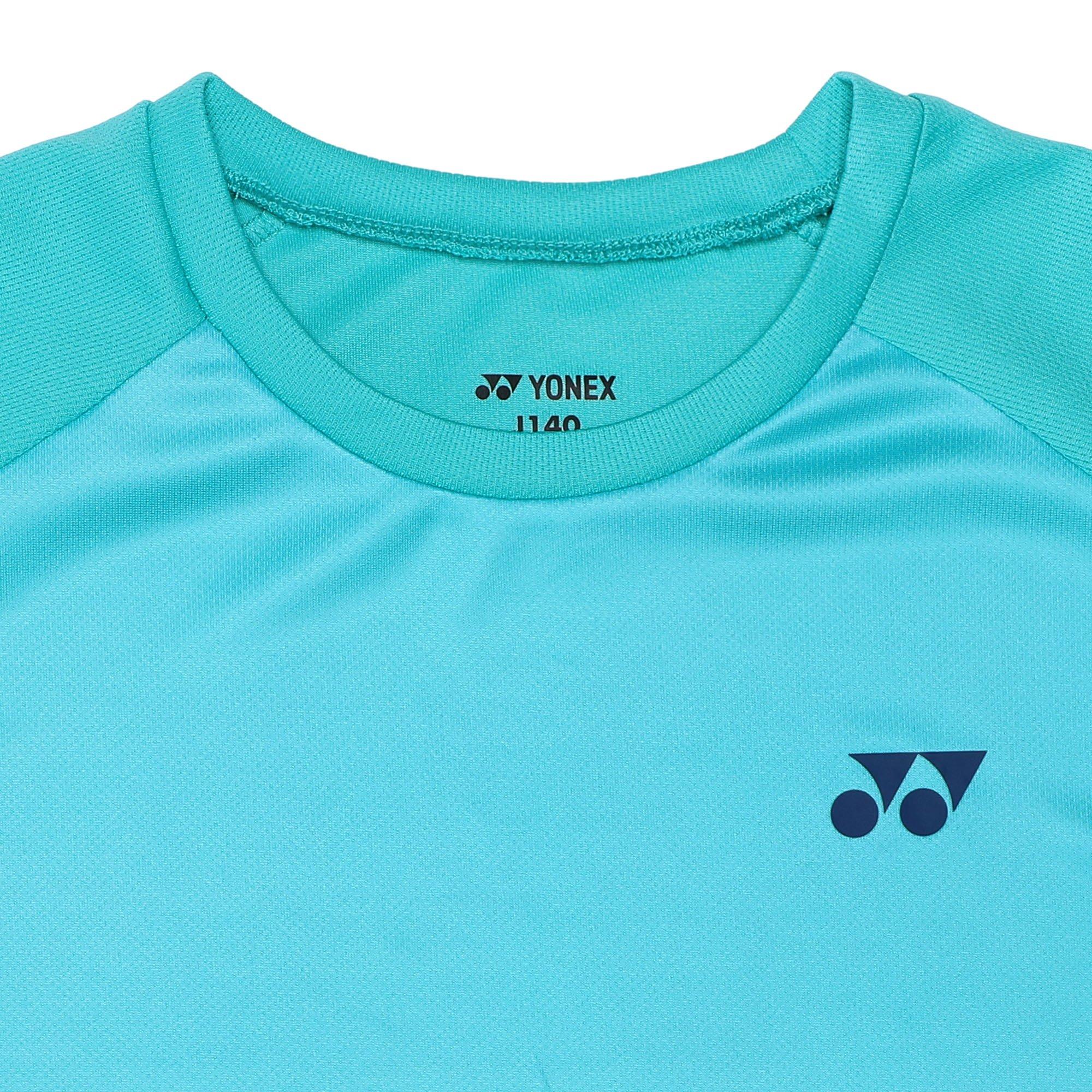 Peacock Blue - Yonex - Kids' Short Sleeve Performance T-Shirt - 3