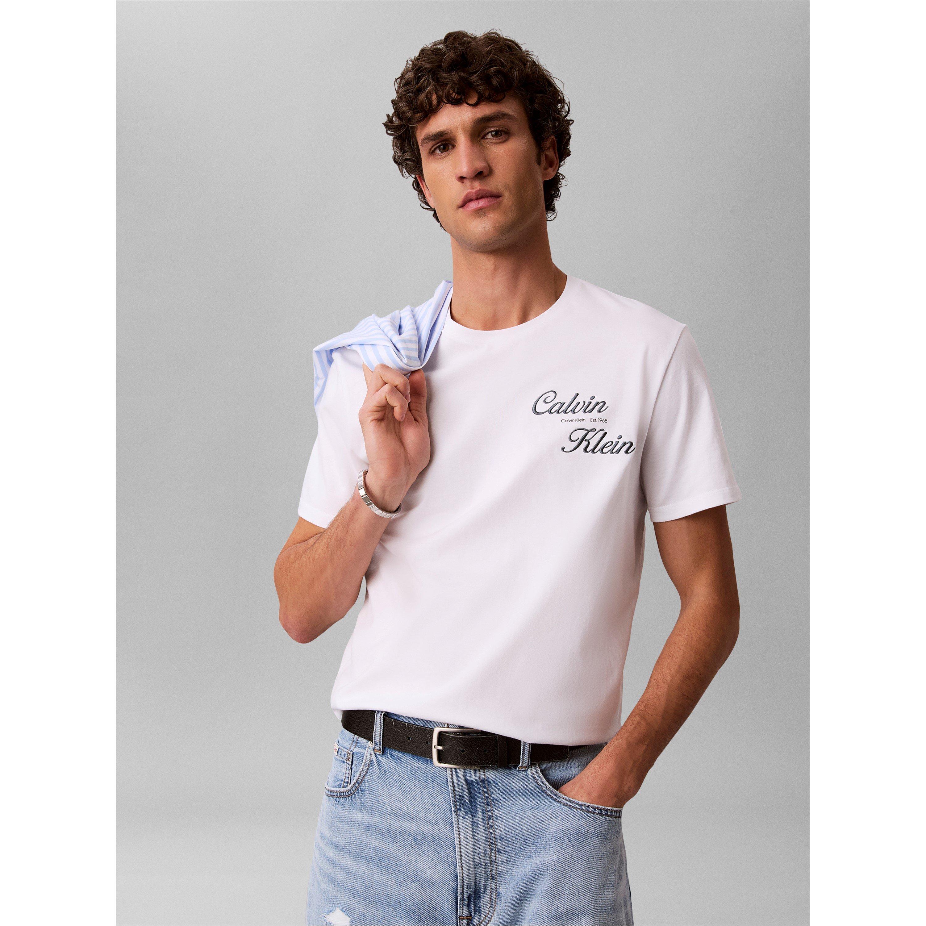 Bijela - Calvin Klein Jeans - Men's T-Shirt - 3