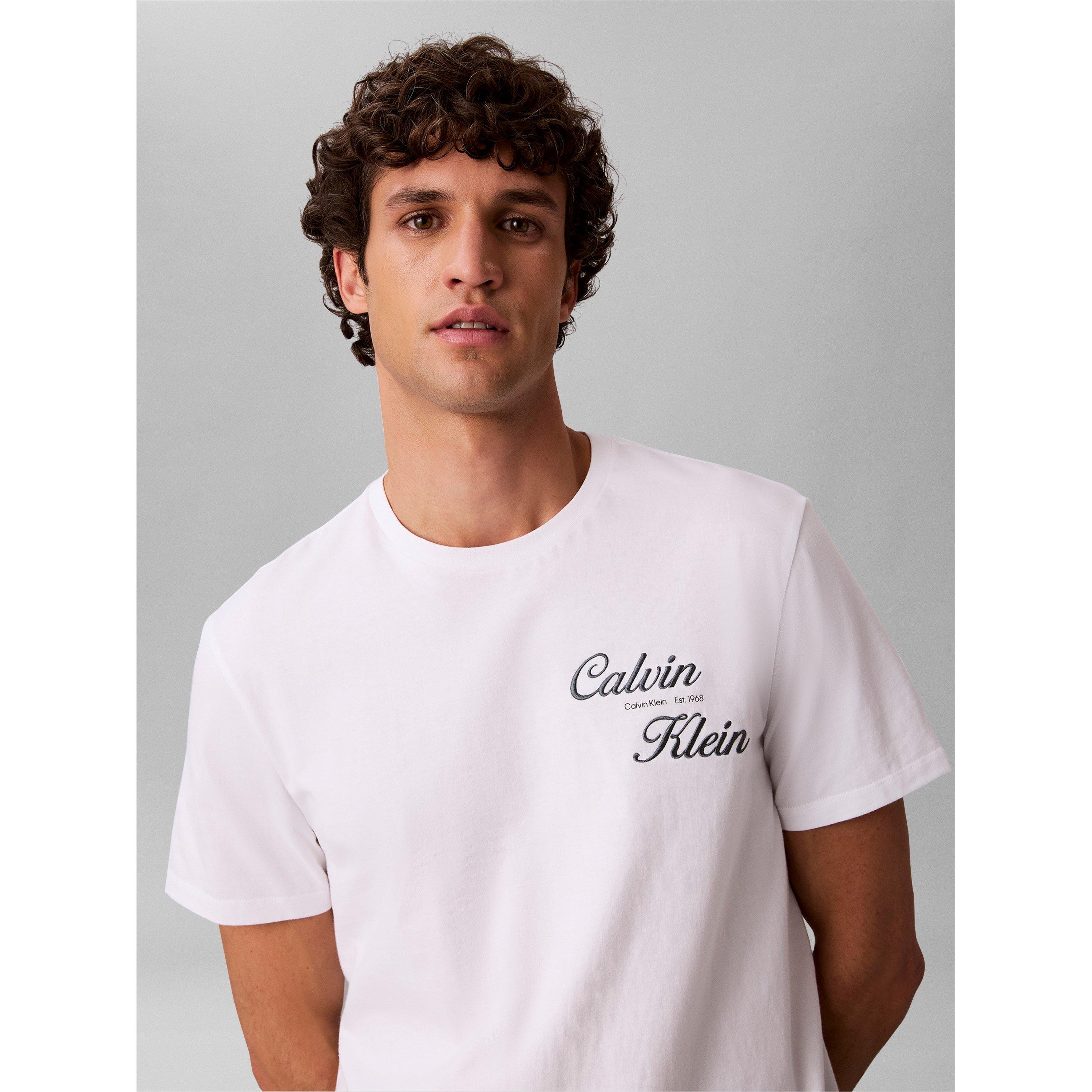 Bijela - Calvin Klein Jeans - Men's T-Shirt - 4