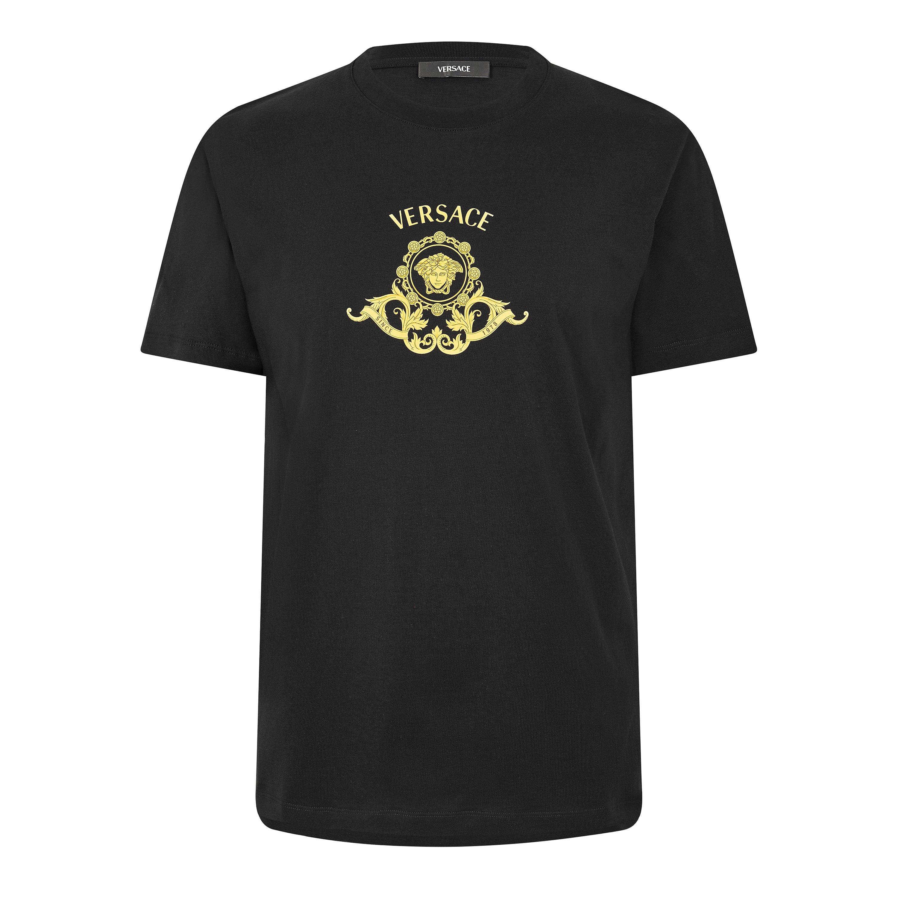 Black - Versace - Men's Medusa CrstT T-Shirt - 1