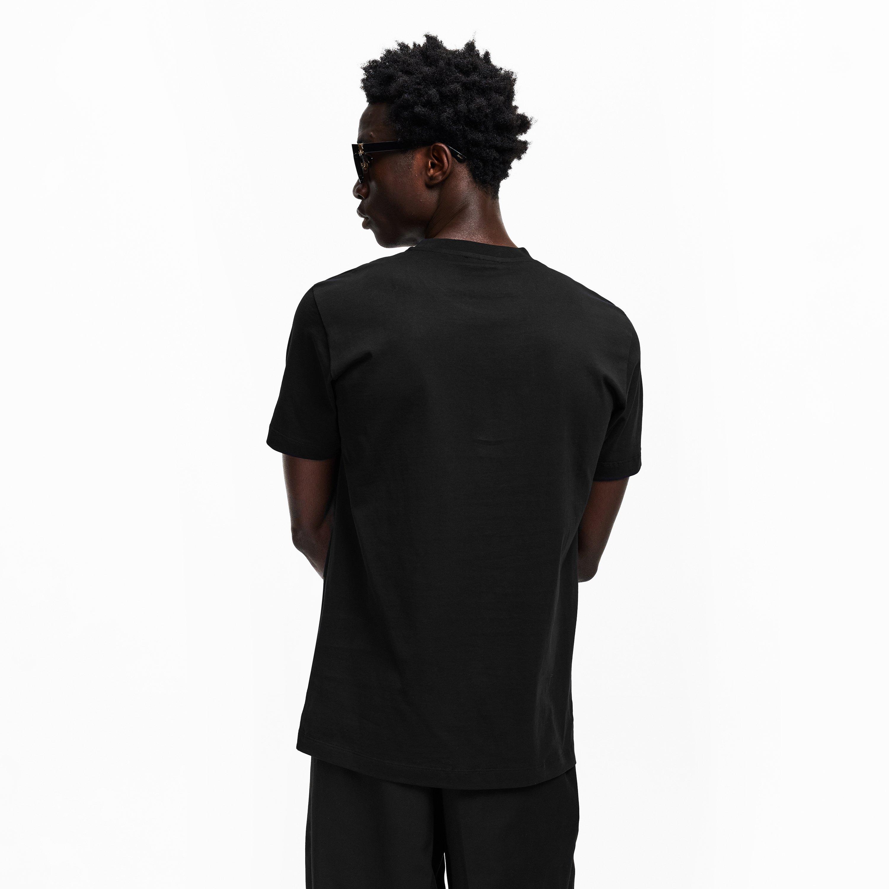 Black - Versace - Men's Medusa CrstT T-Shirt - 4