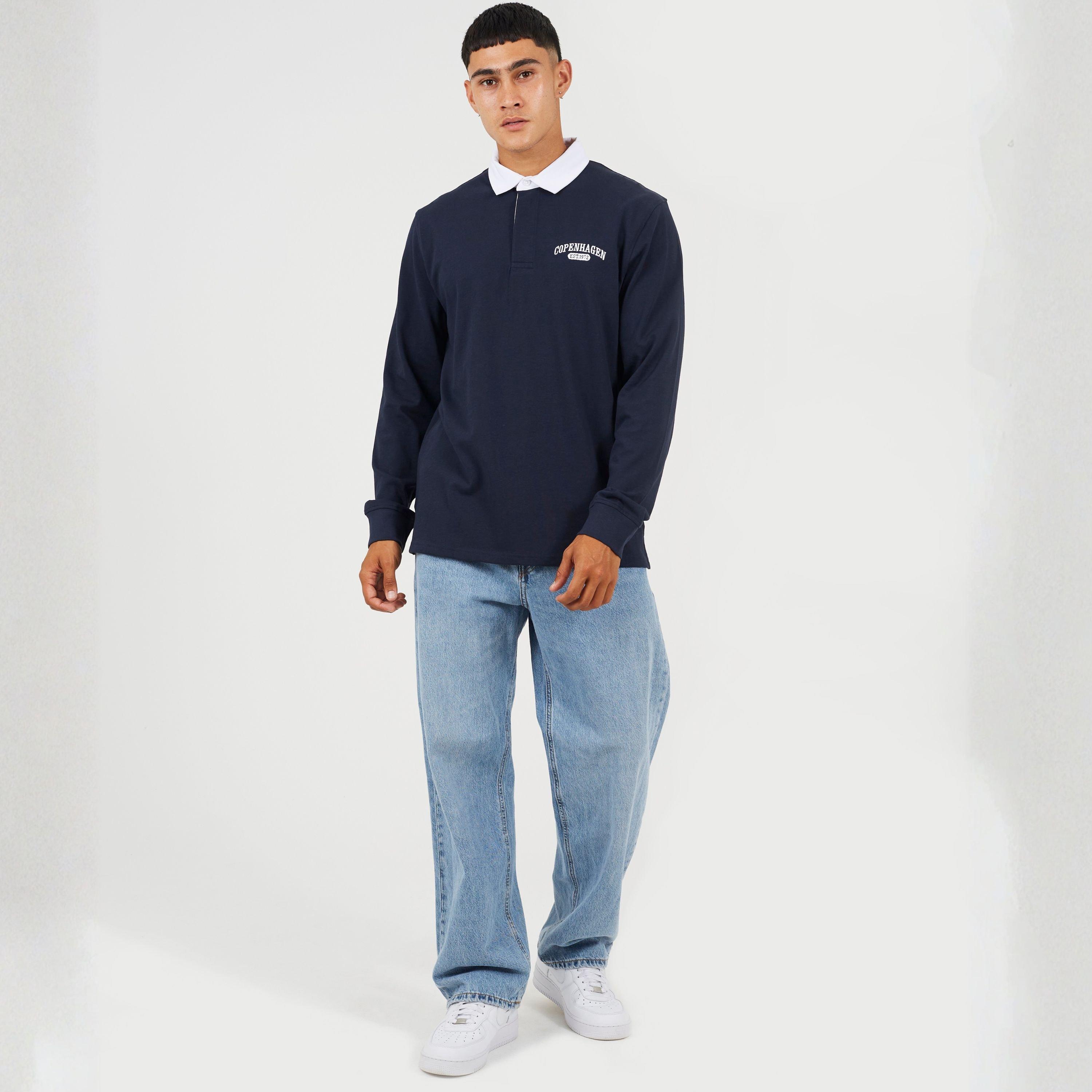 Navy/Optic - Brave Soul - Rugby Shirt Sn62 - 4