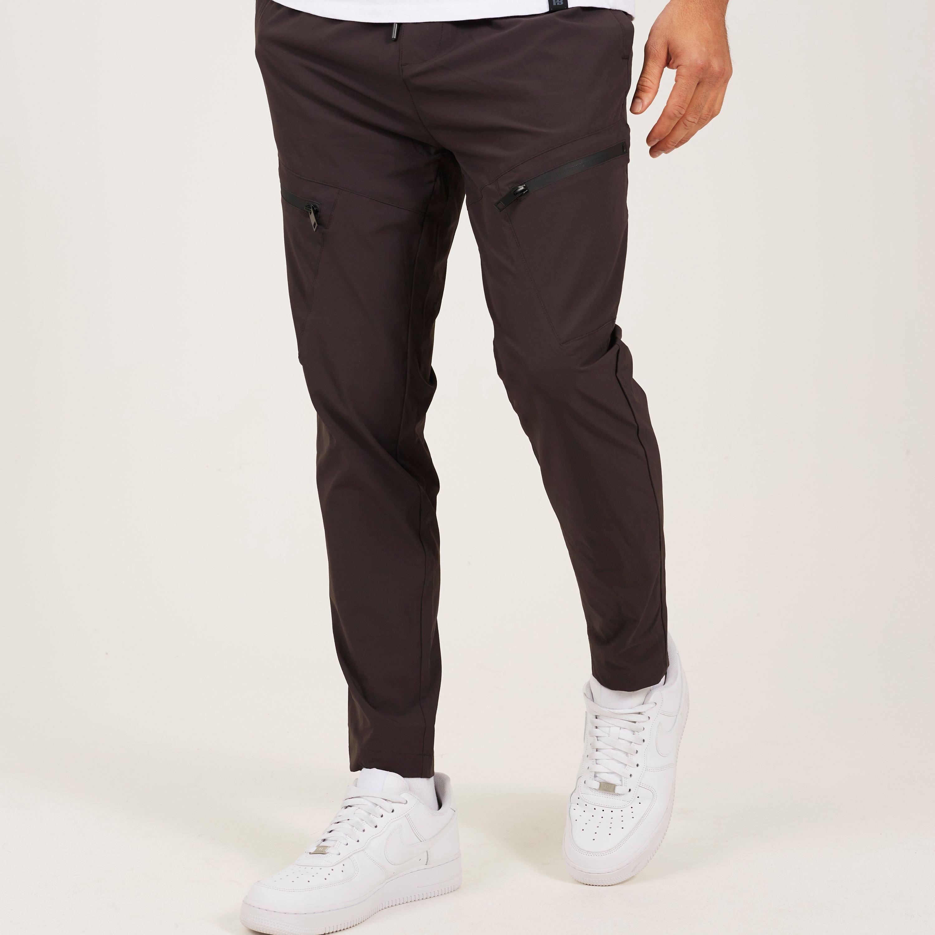 Dark Grey - Brave Soul - Men's Ripstop Pant Slim Fit Joggers - 1