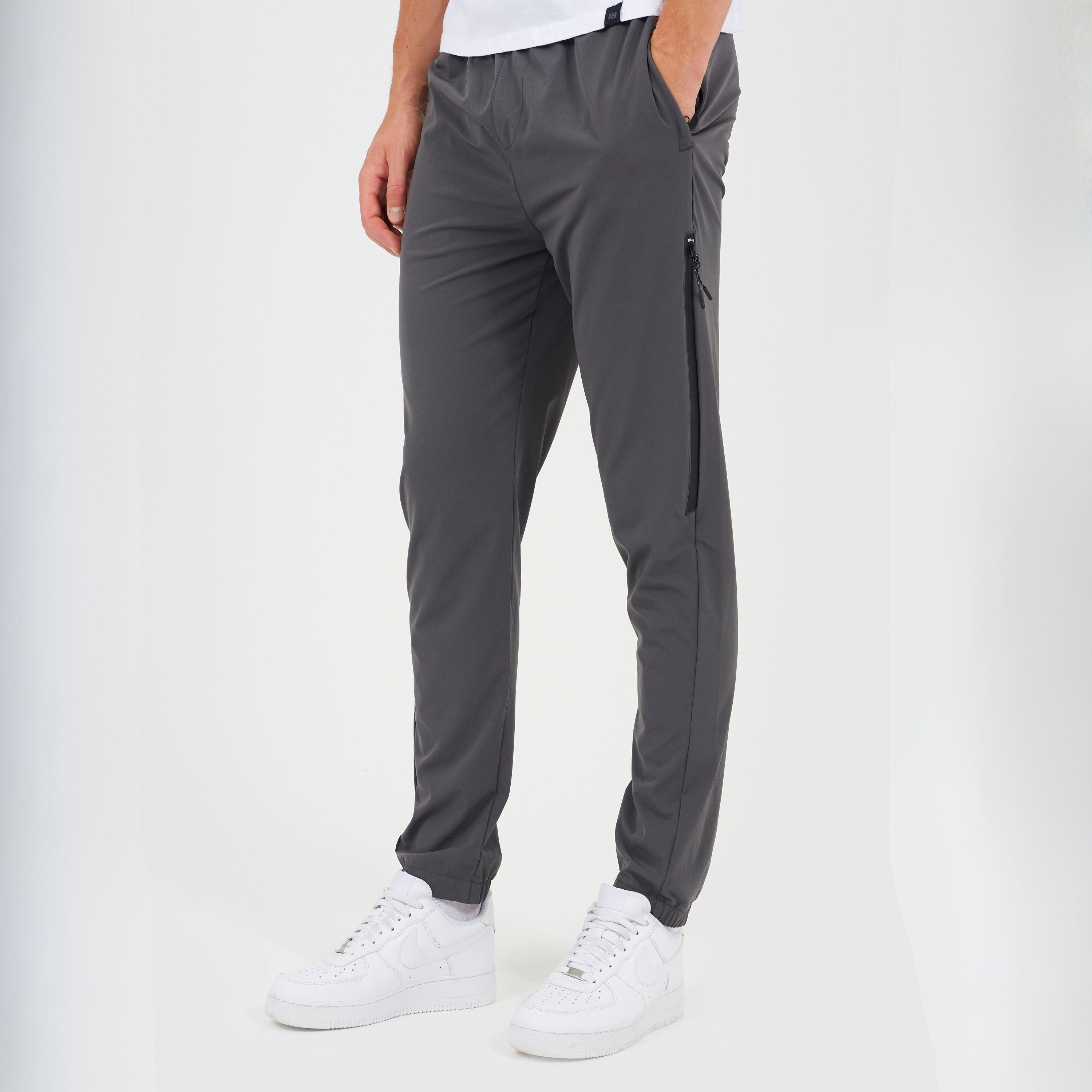 Dark Grey - Brave Soul - Mens Slim Leg Tech Pant - 1
