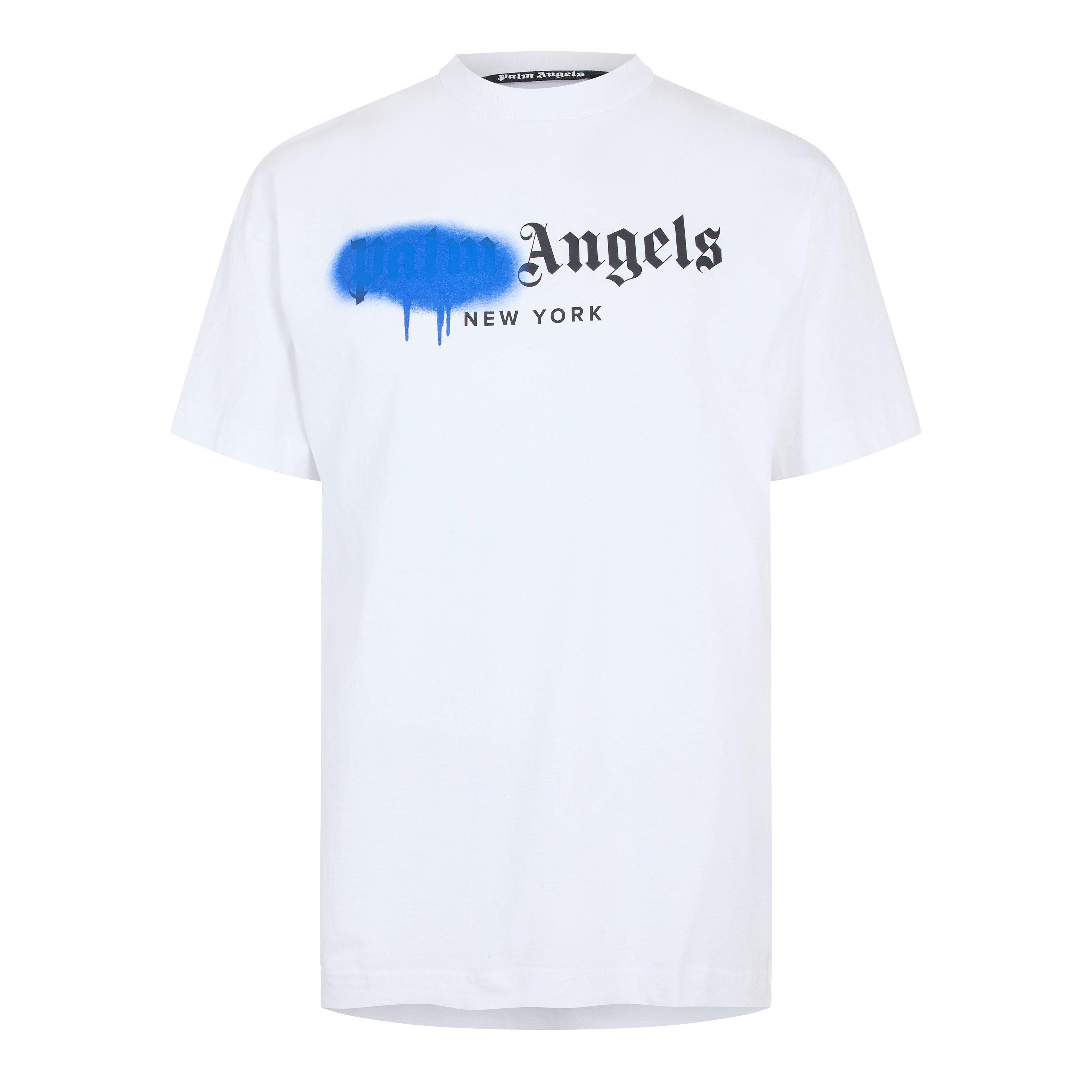 White Blue - Palm Angels - Palm Miami Tee Sn99 - 1