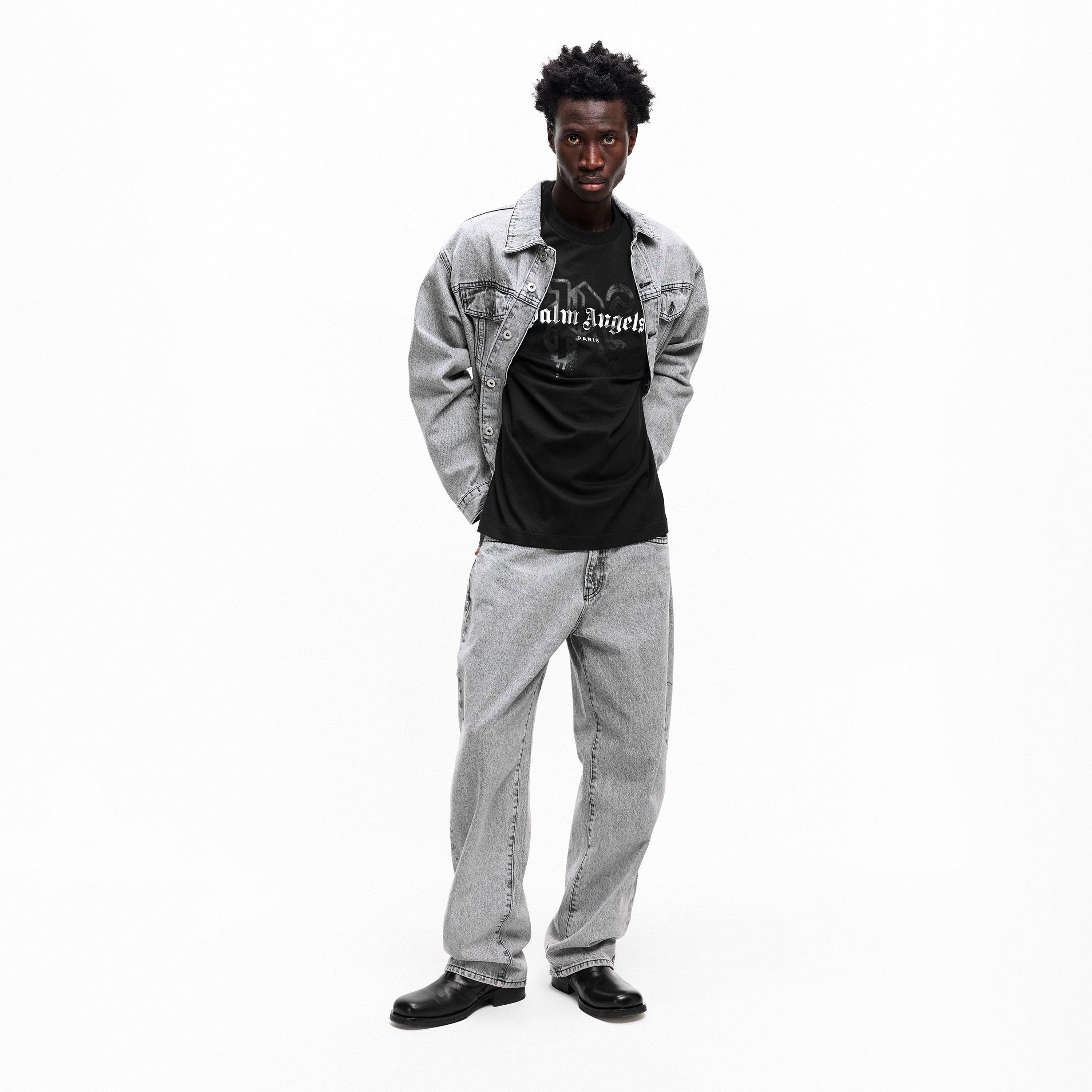 Negro Negro - Palm Angels - Men's Ny Mono T-Shirt - 6