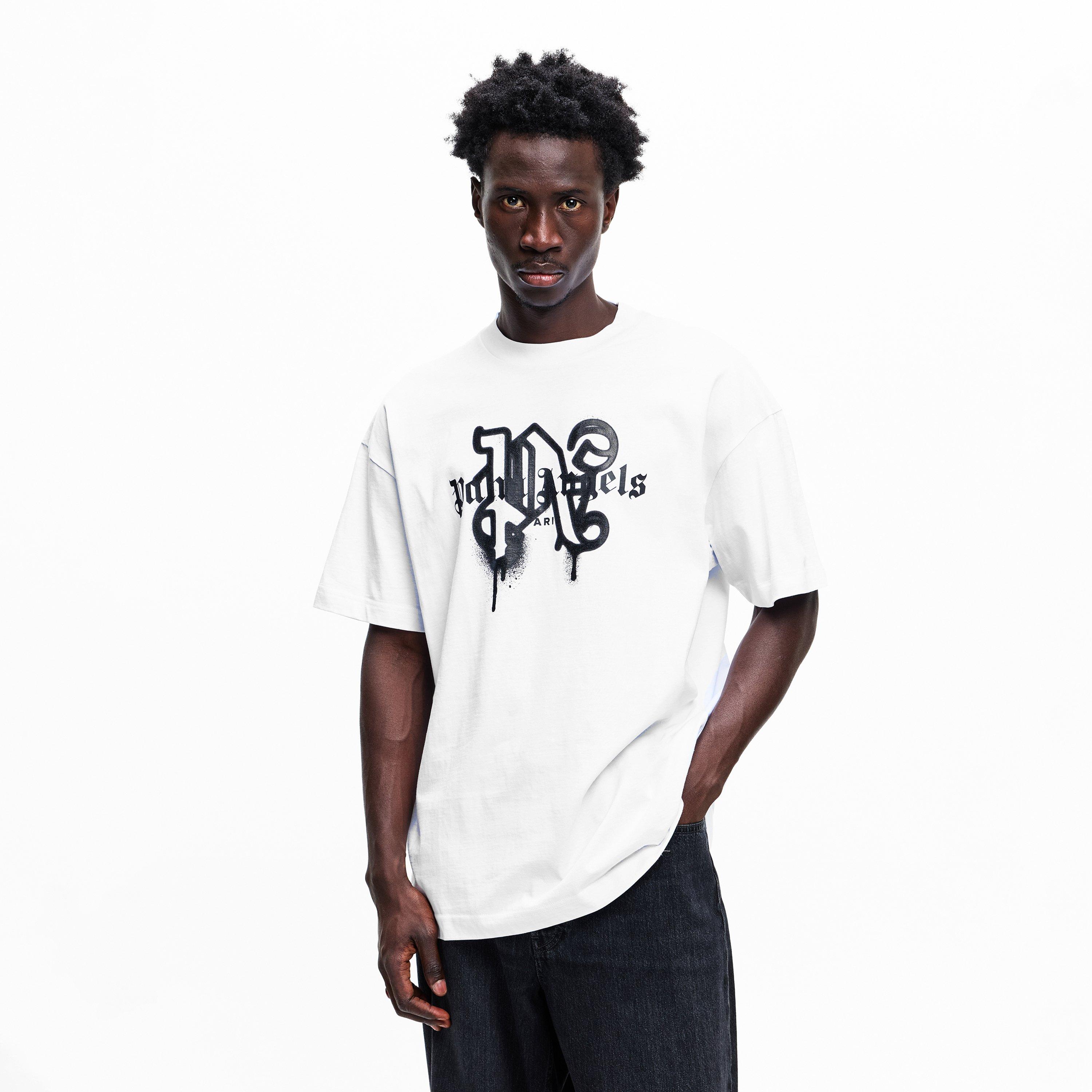 White Black - Palm Angels - Men's Ny Mono T-Shirt - 3