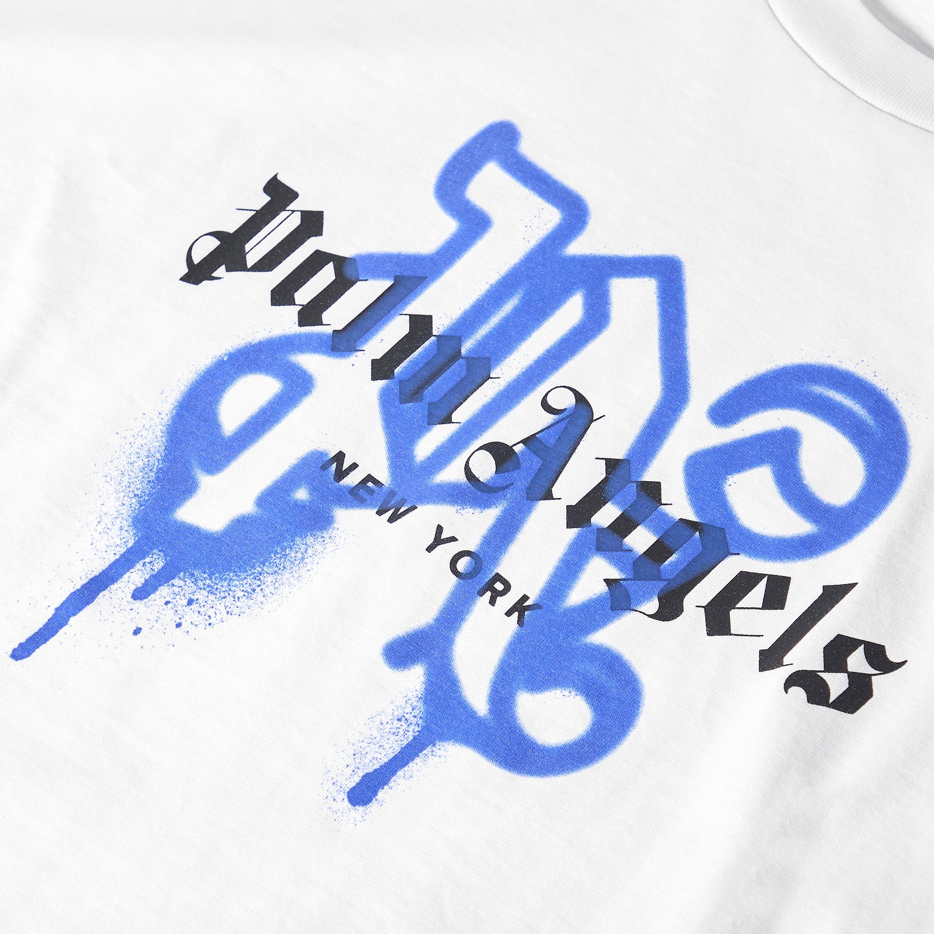 White Blue - Palm Angels - Palm Ny Mono Tee Sn99 - 5