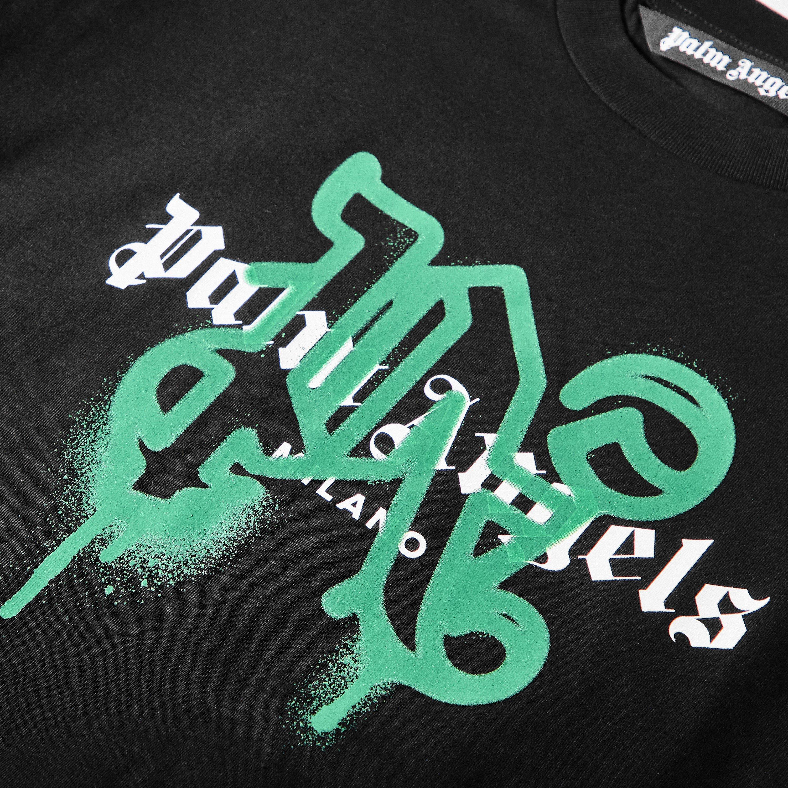 Preto Verde - Palm Angels - Men's Milan T-Shirt - 3