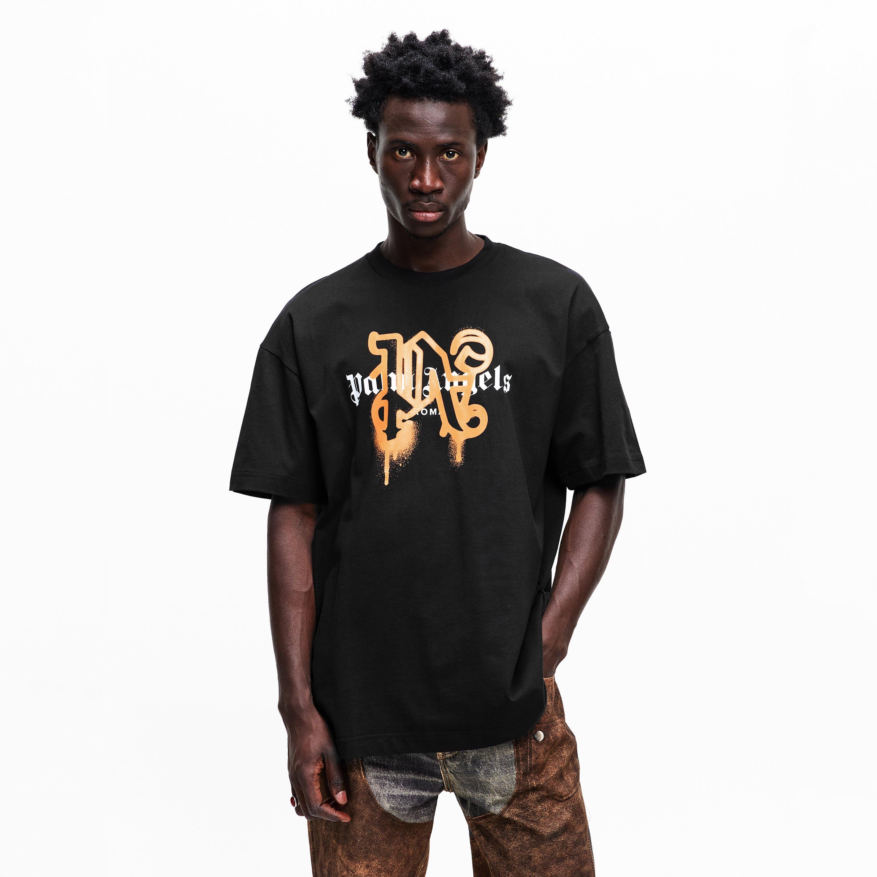 Black Orange - Palm Angels - Palm Roma Mono Tee Sn99 - 3