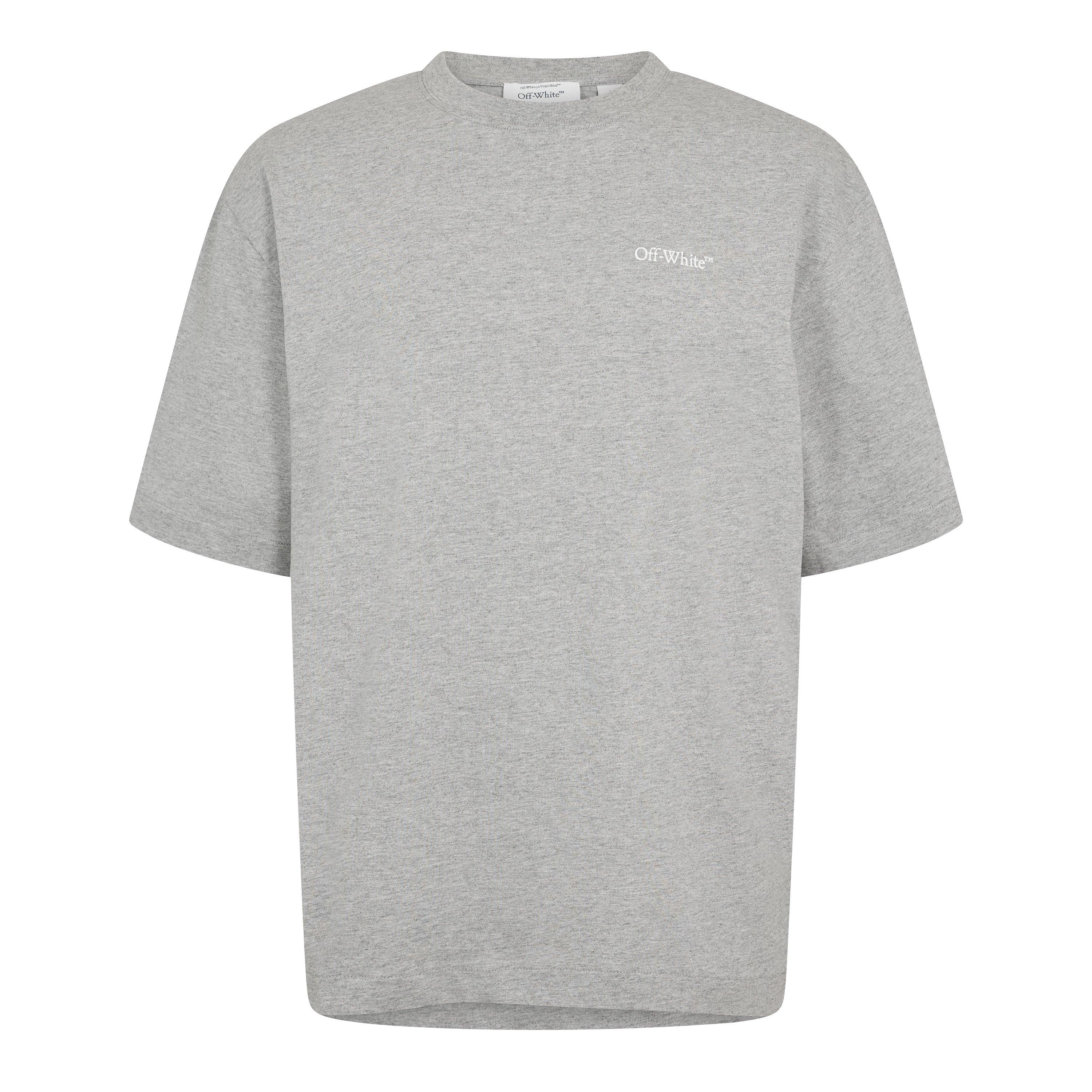 Off White Men's T-Shirt - Light Grey - S