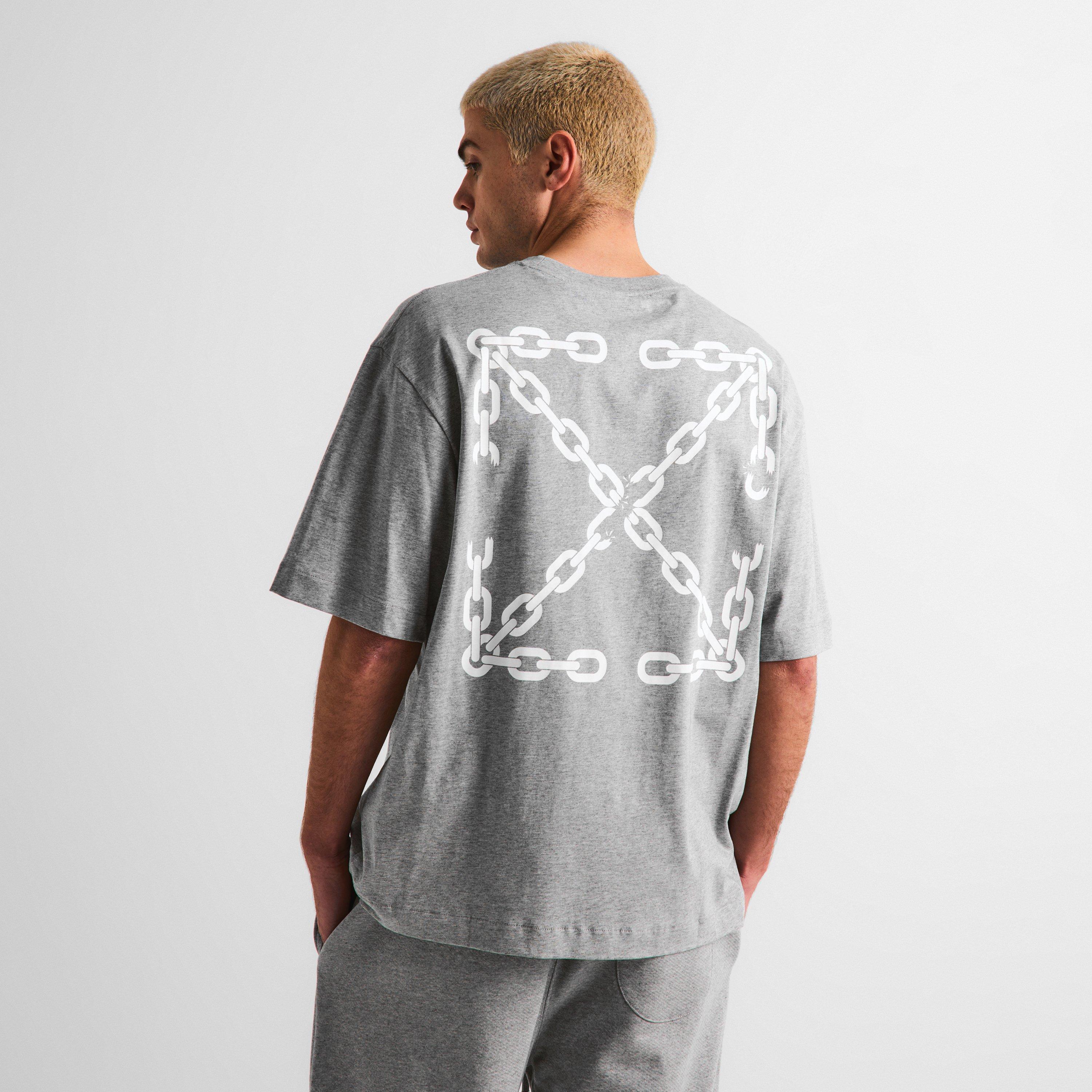 Light Grey - Off White - Men's T-Shirt - 4