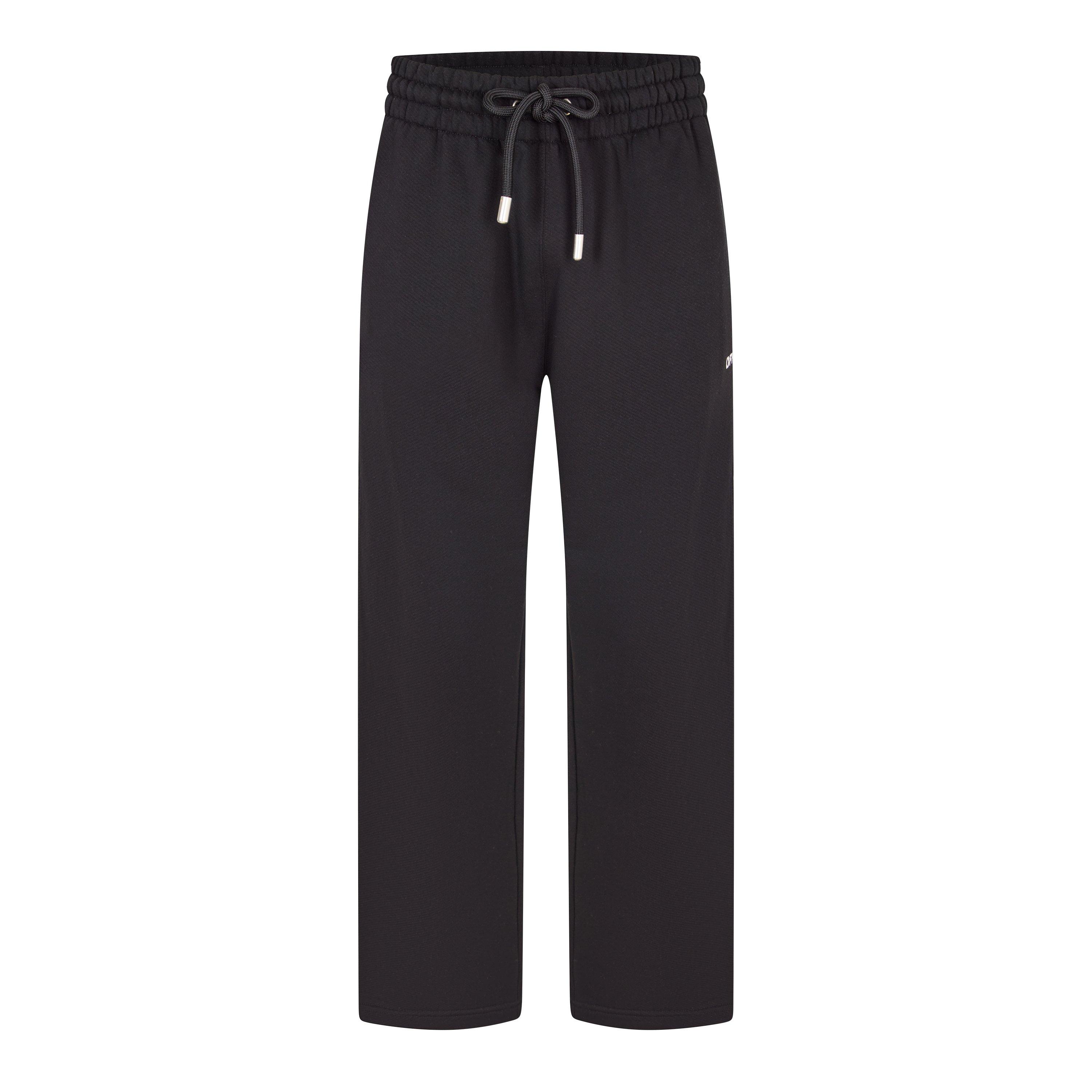 Black - Off White - Men's Slim Fit Jogging Bottoms - 1