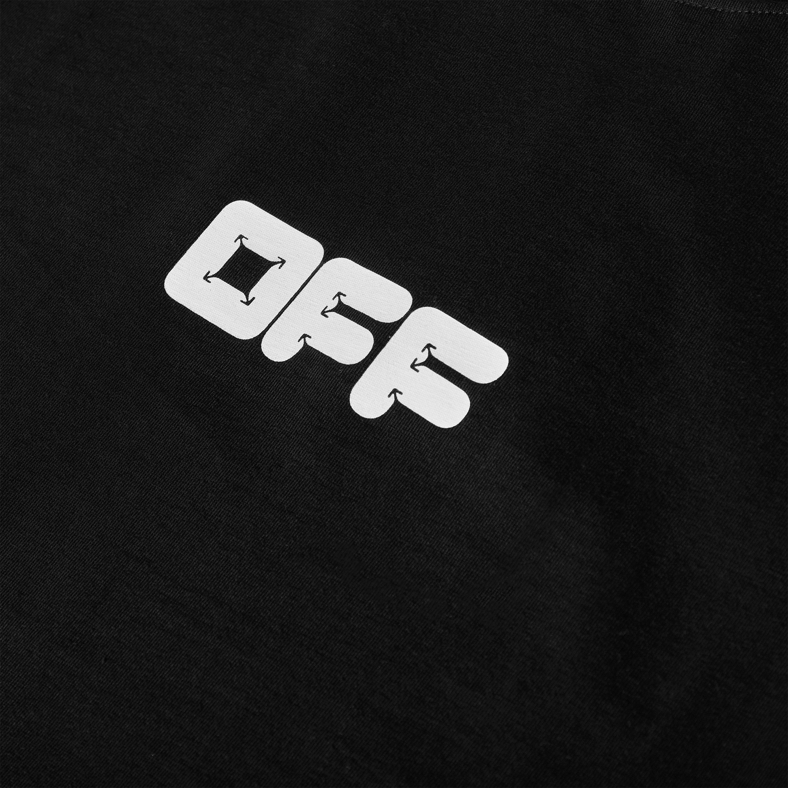 Black - Off White - Men's Slim Fit T-Shirt - 3