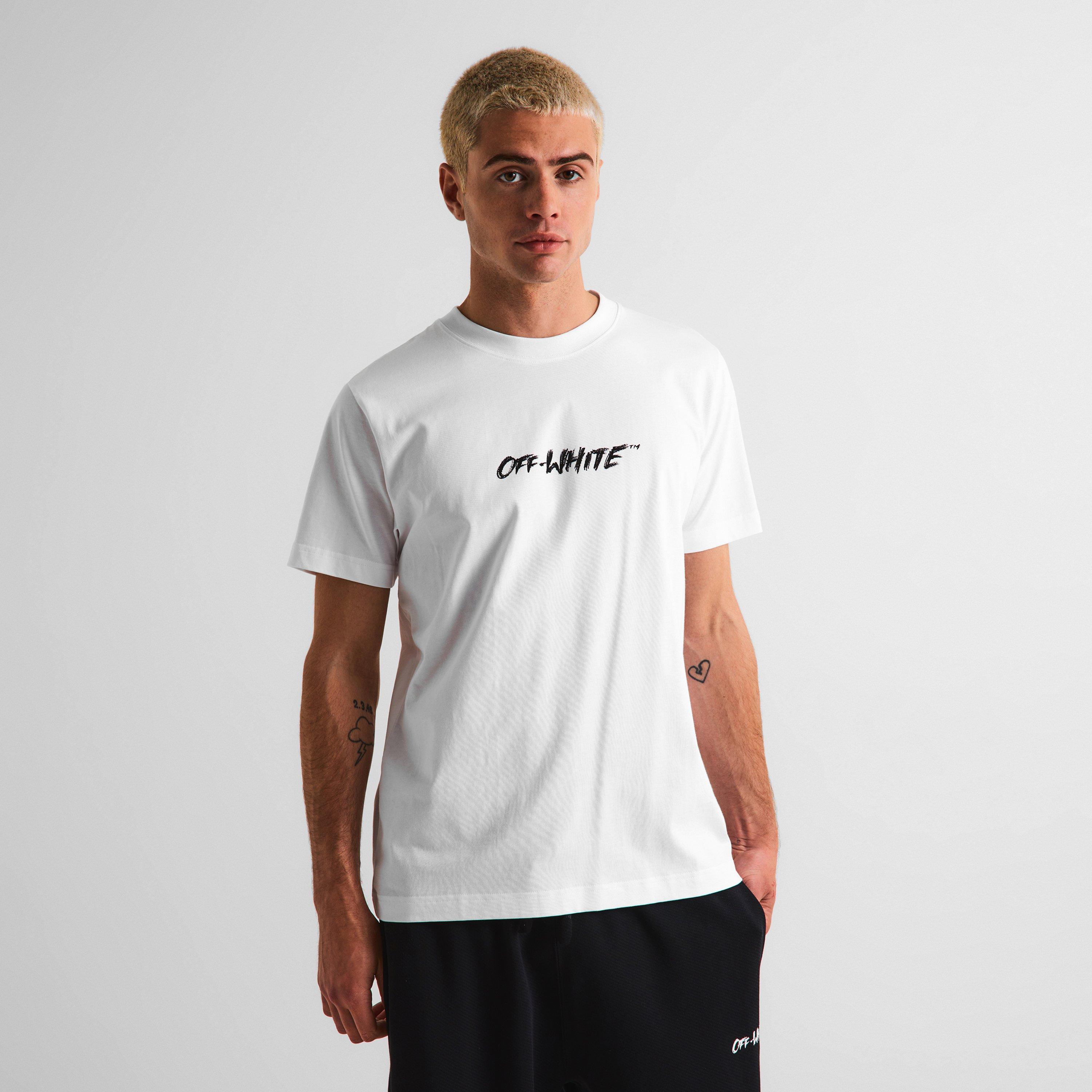 White - Off White - Men's Slim Fit T-Shirt - 3
