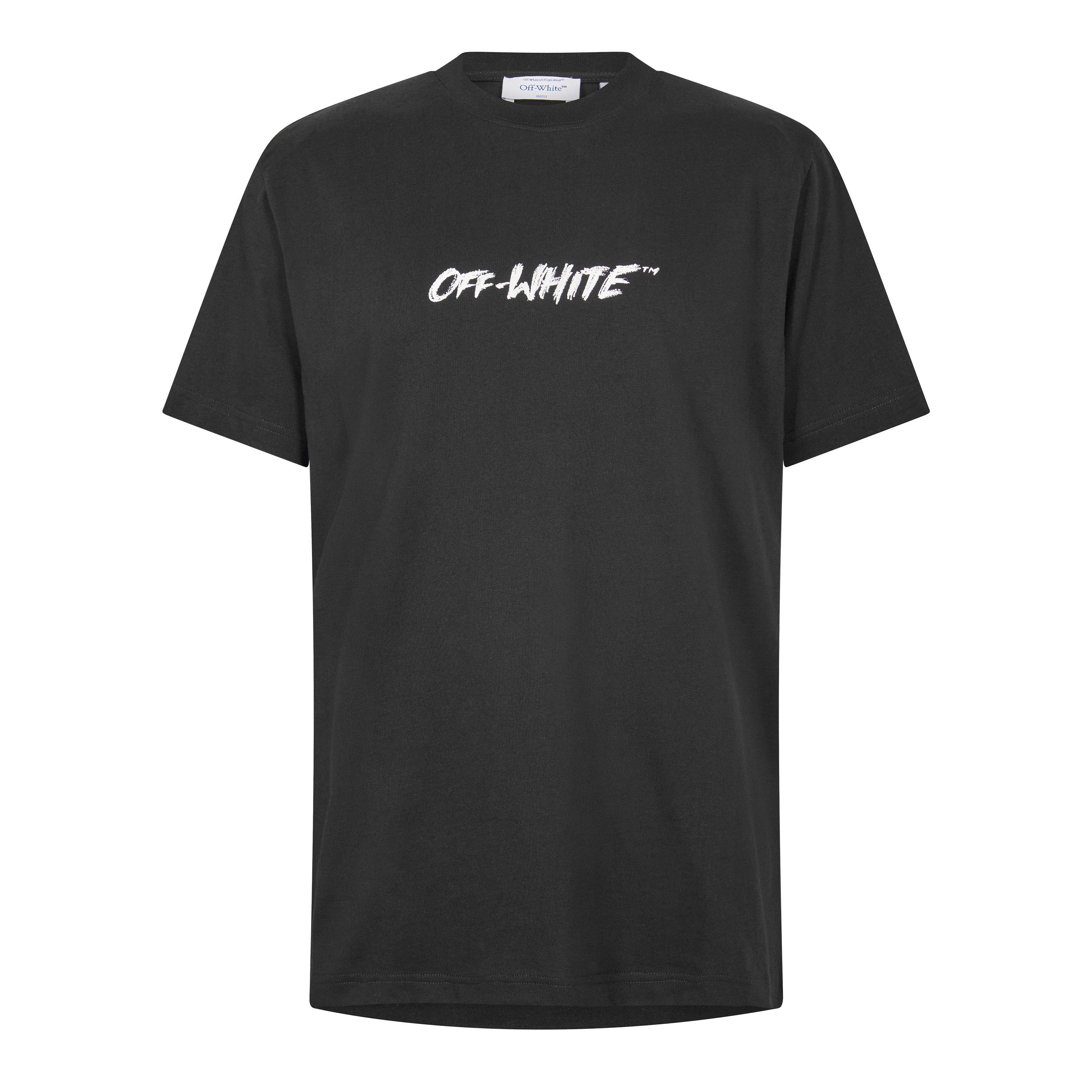 Black - Off White - Men's Slim Fit T-Shirt - 1