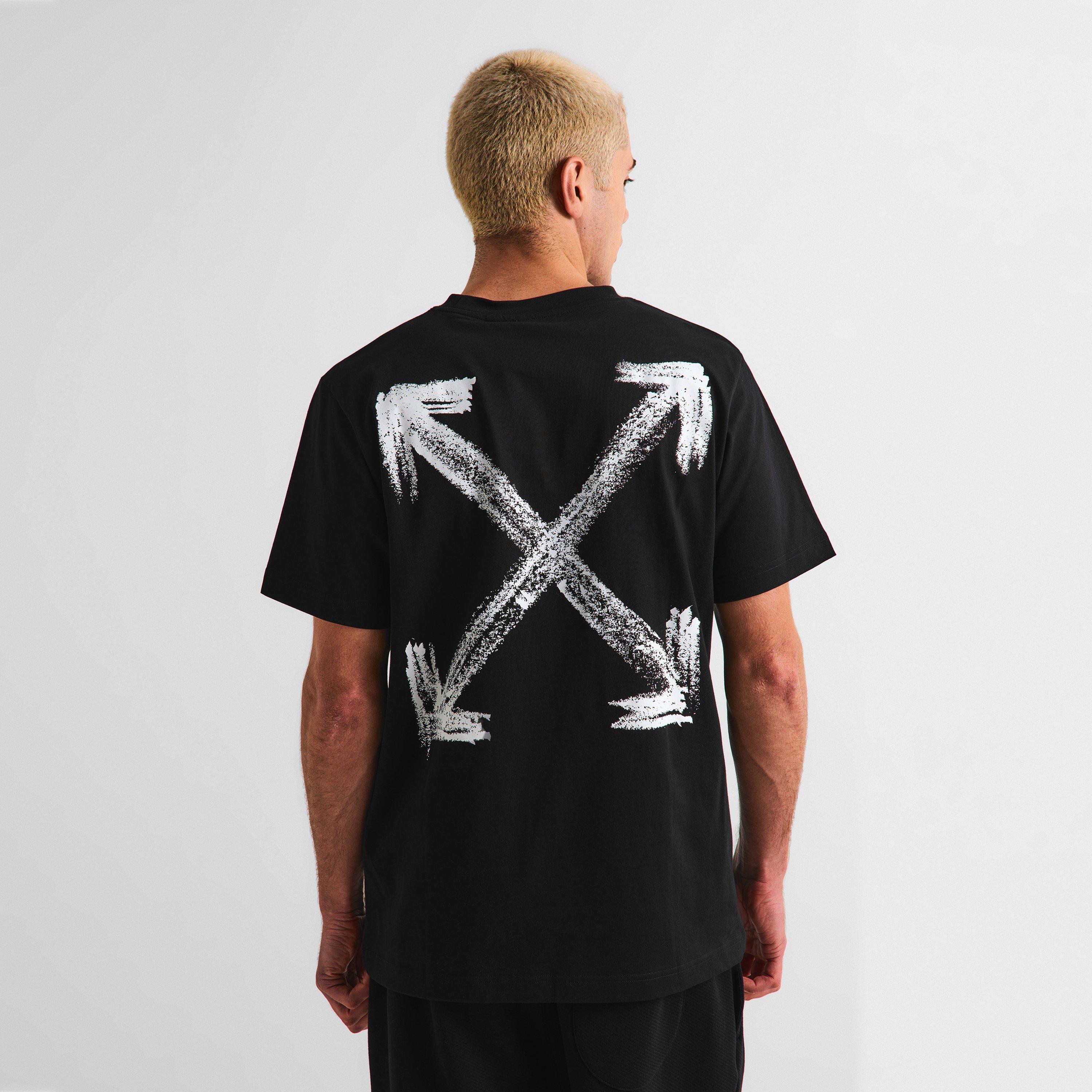 Black - Off White - Men's Slim Fit T-Shirt - 4