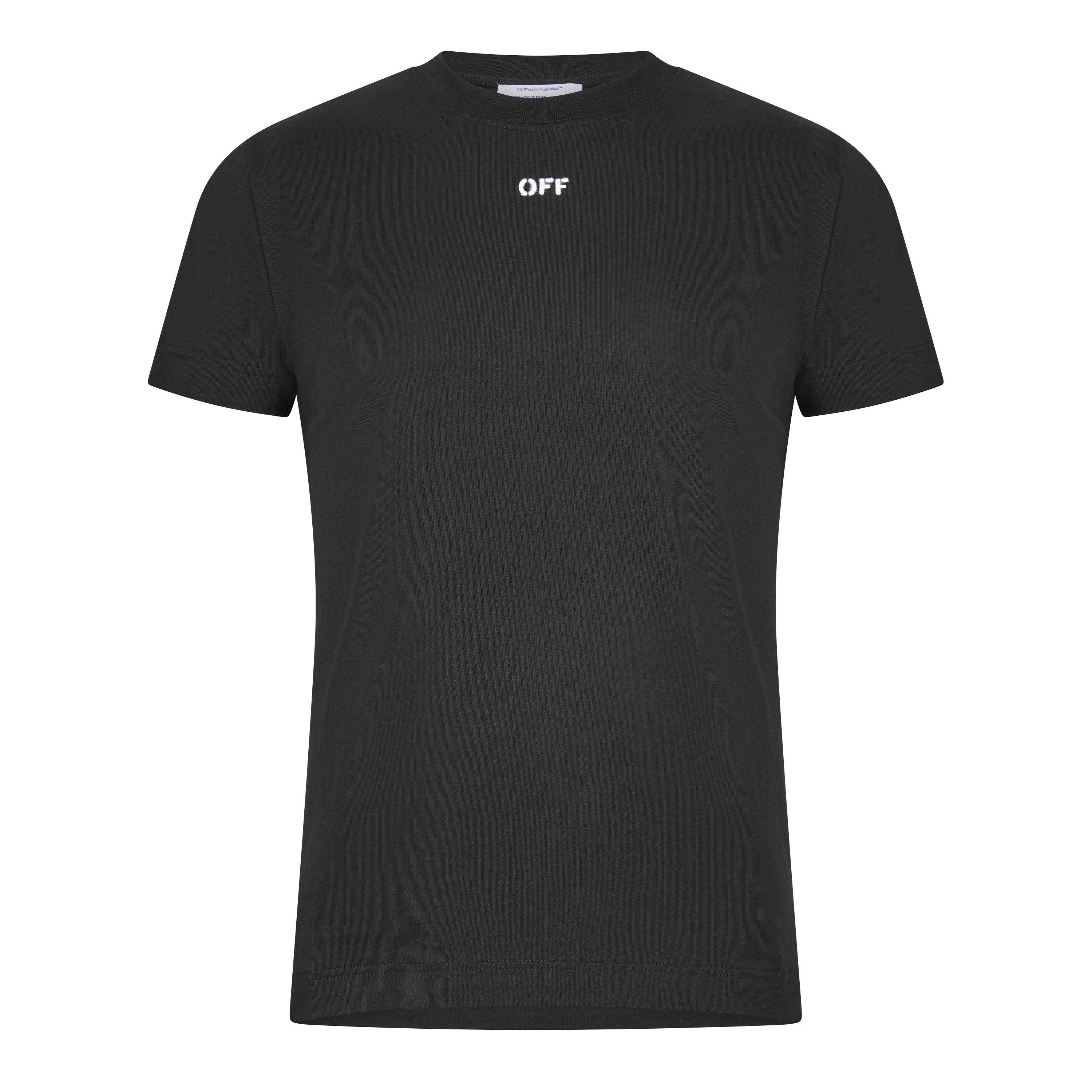 Black - Off White - Men's Slim Fit T-Shirt - 1