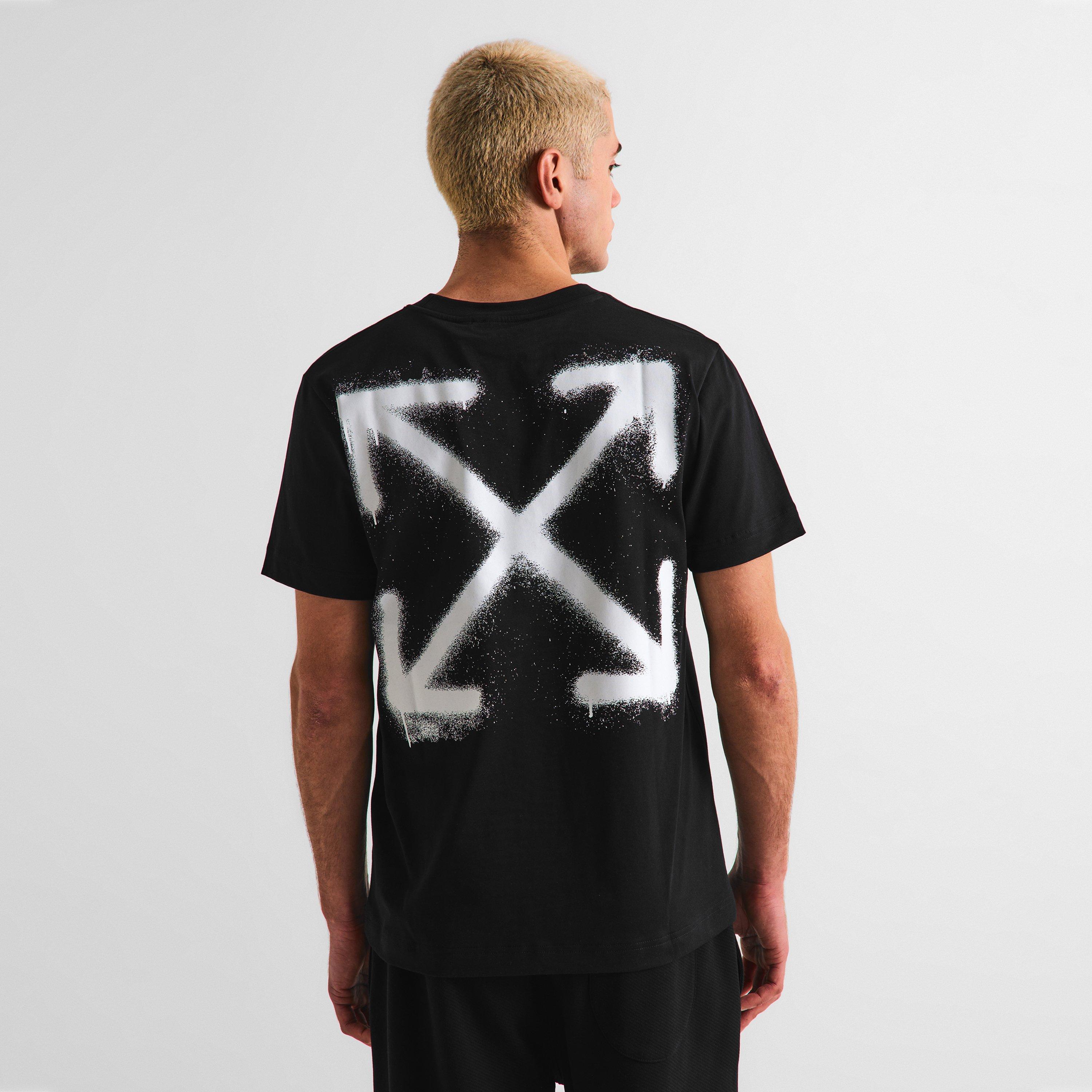 Black - Off White - Men's Slim Fit T-Shirt - 4