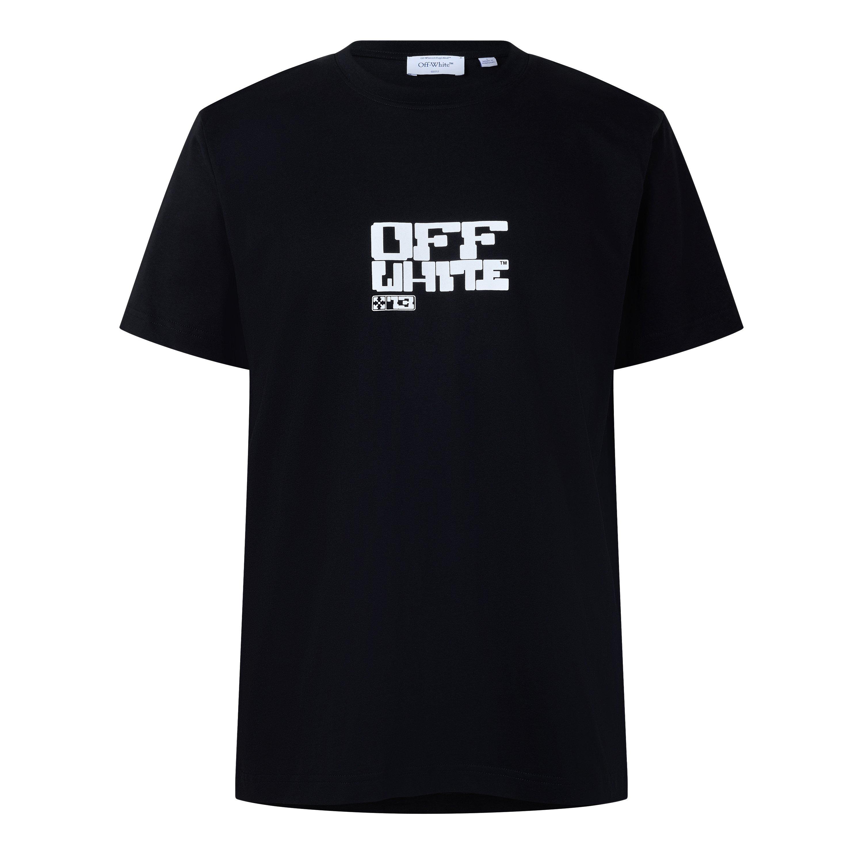 Black - Off White - Men's Slim Fit T-Shirt - 1