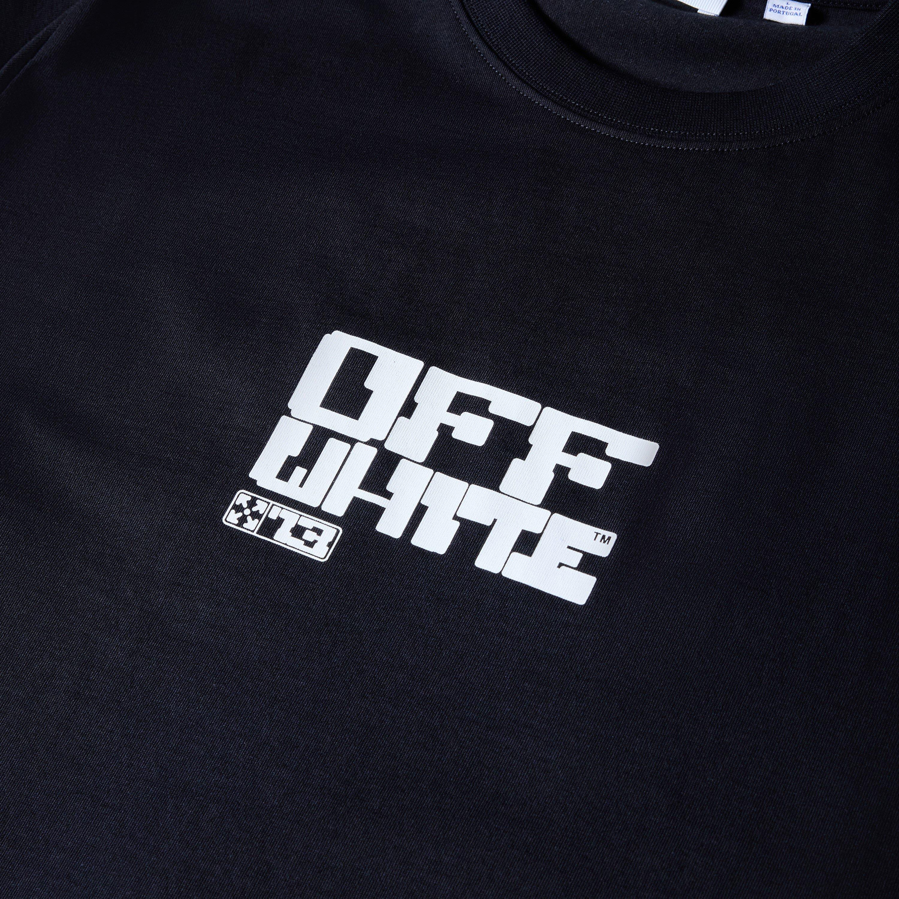 Black - Off White - Men's Slim Fit T-Shirt - 3