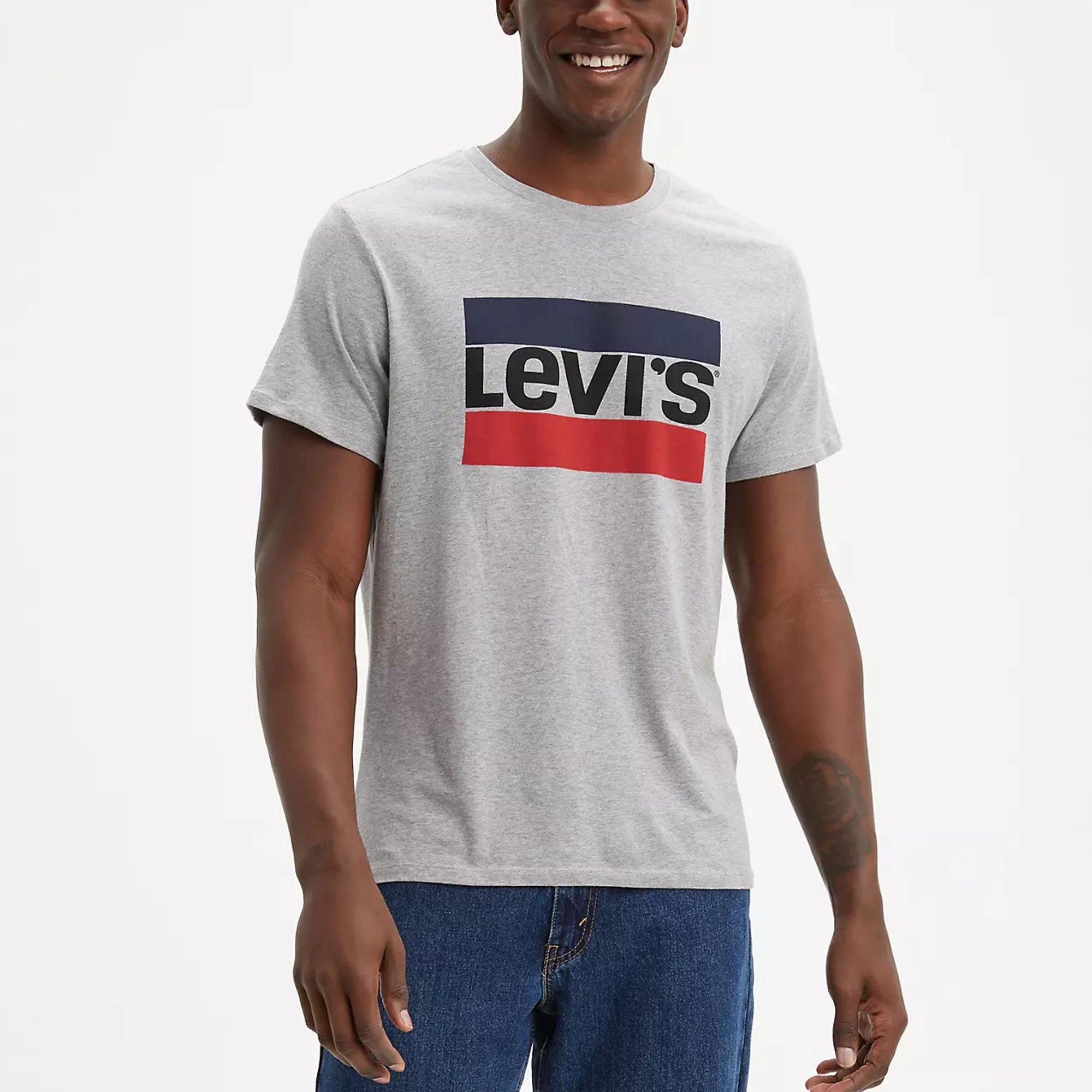Grey Midtone - Levis - Graphic T Shirt - 1