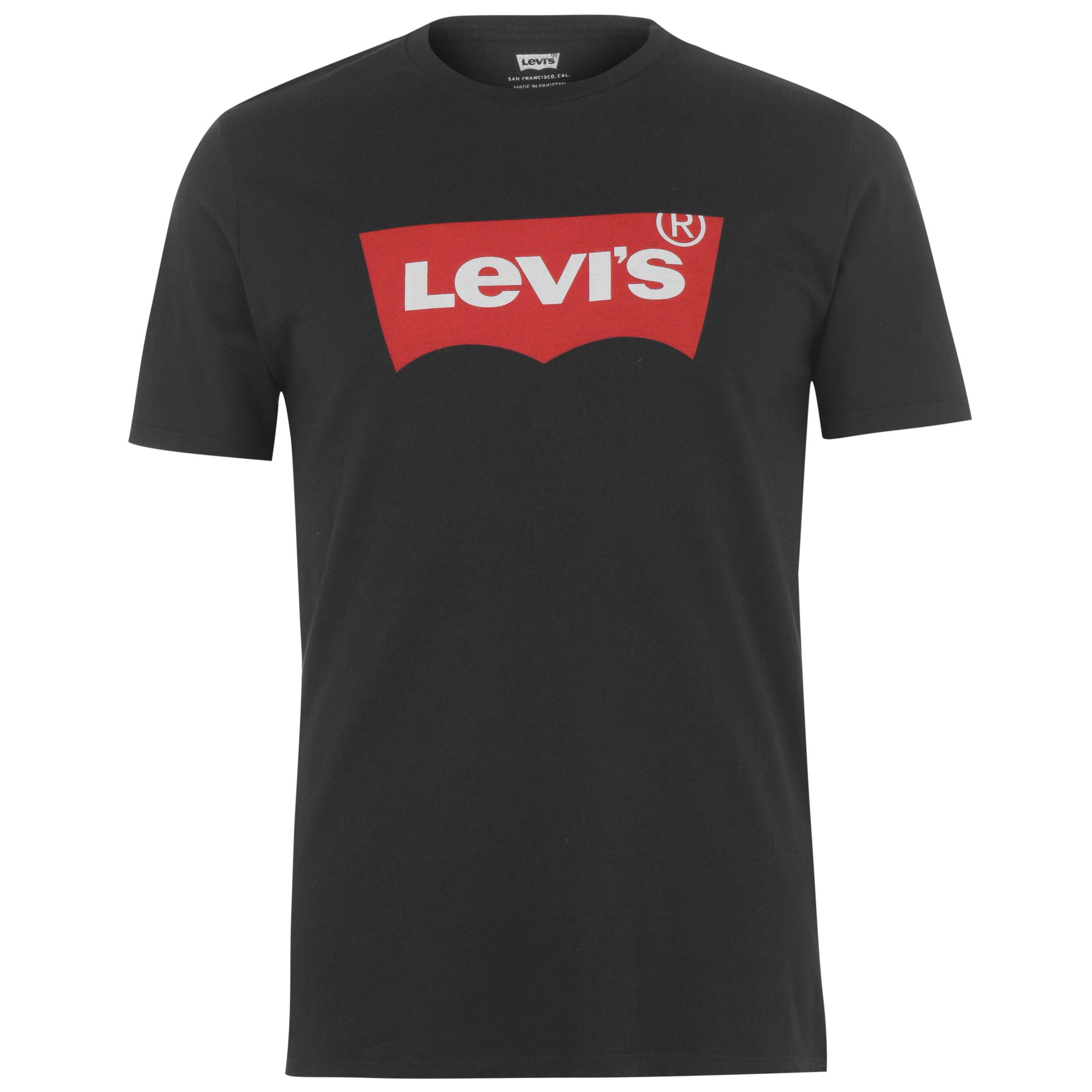 Levis Men's Batwing T Shirt - Black - S