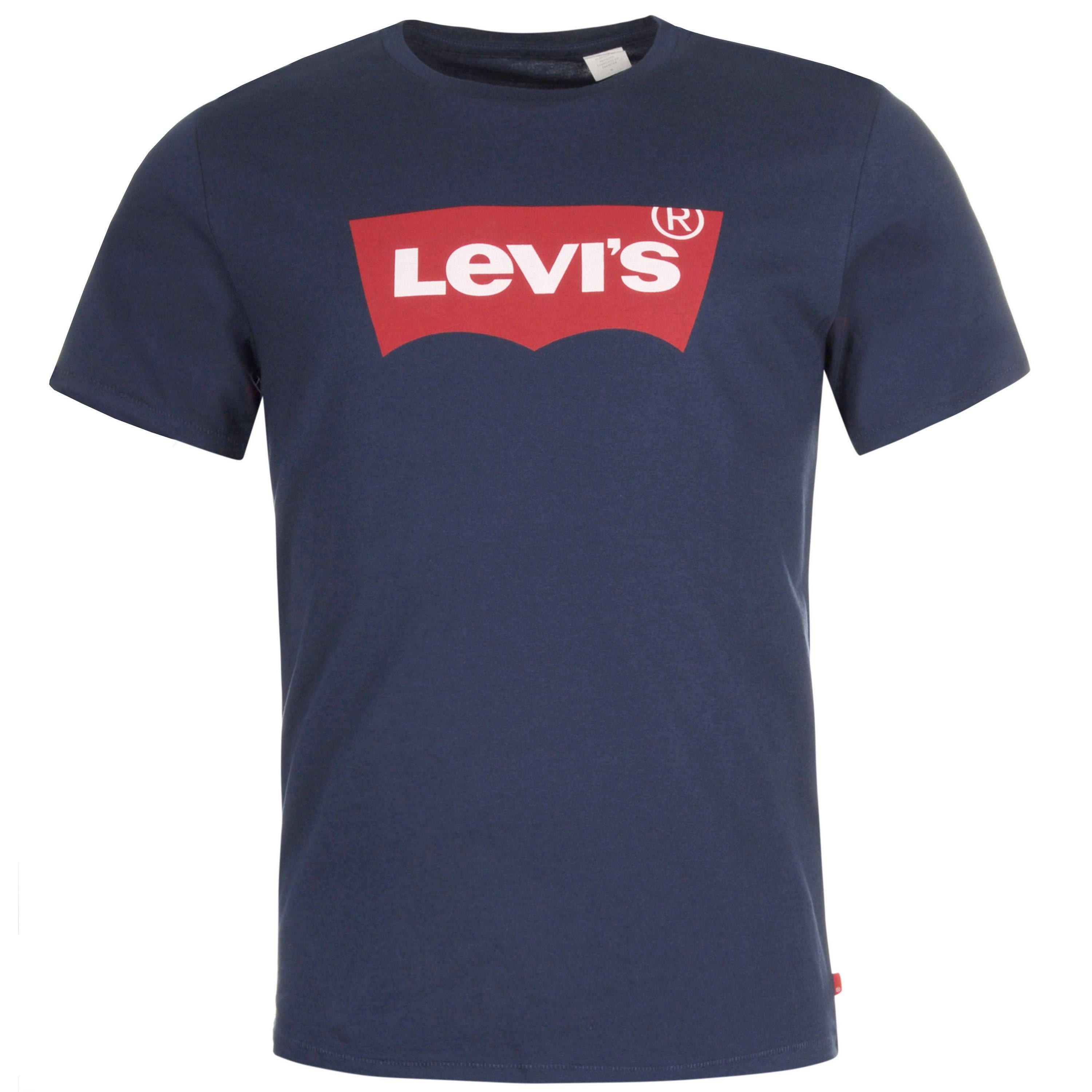 Levis Men's Batwing T Shirt - Navy - 2XL