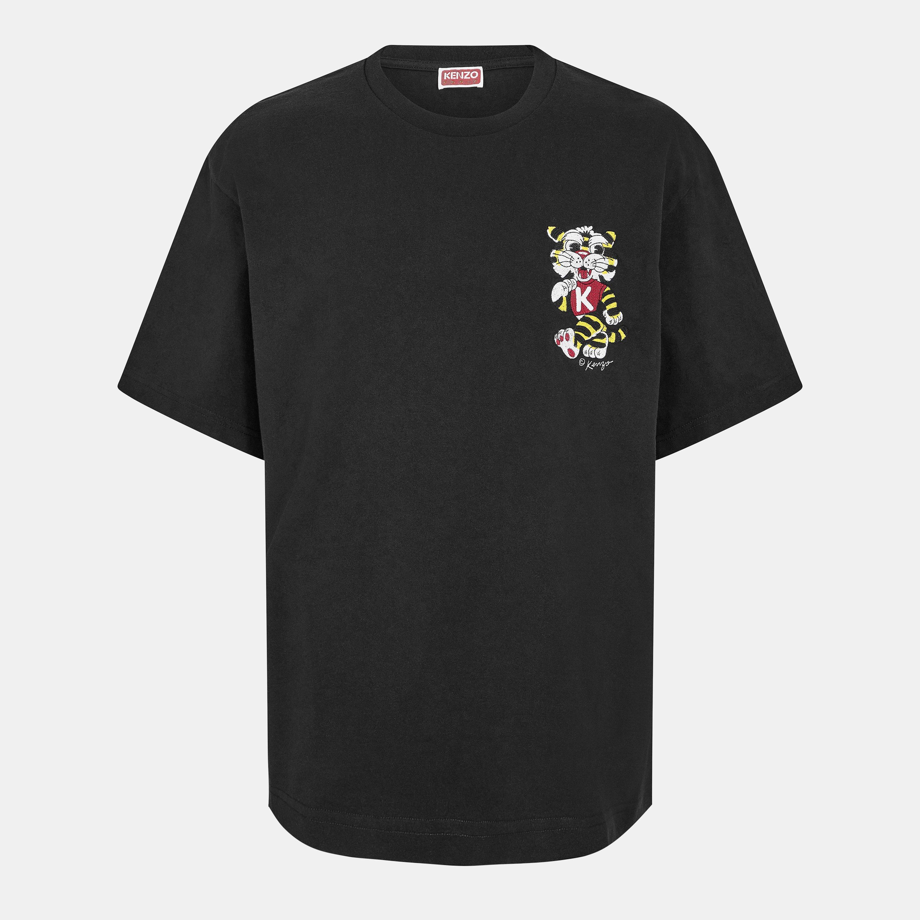 Black - Kenzo - Men's Tiger Heart T-Shirt - 1