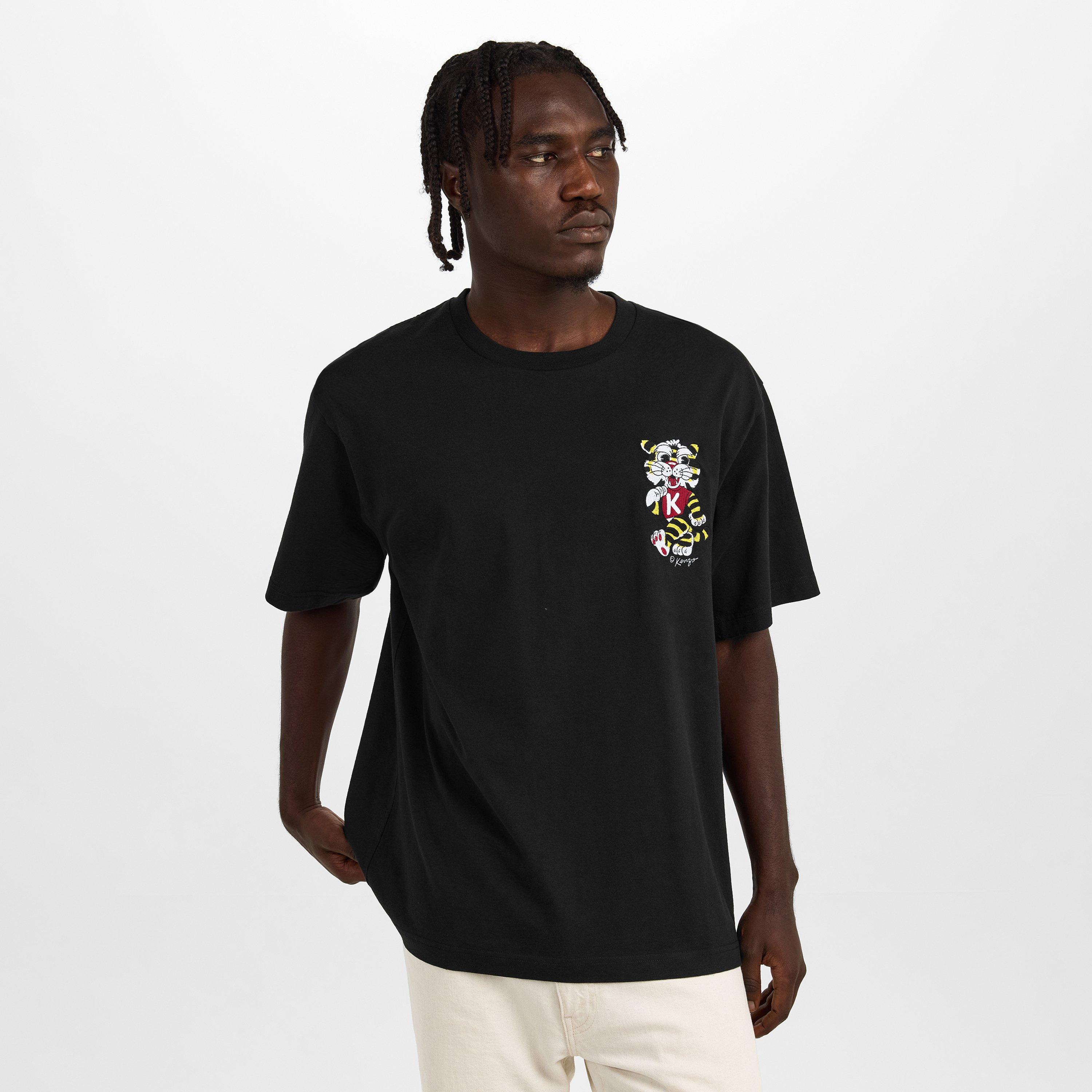 Black - Kenzo - KNZO Tiger Heart Tee Sn62 - 3