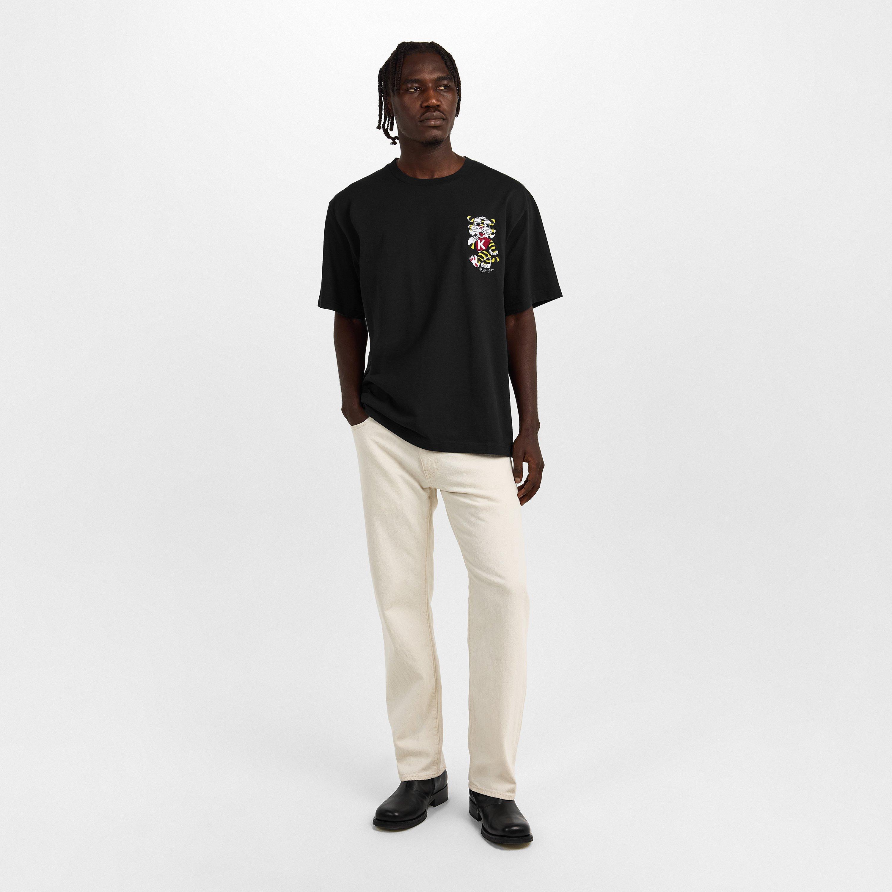 Black - Kenzo - KNZO Tiger Heart Tee Sn62 - 6