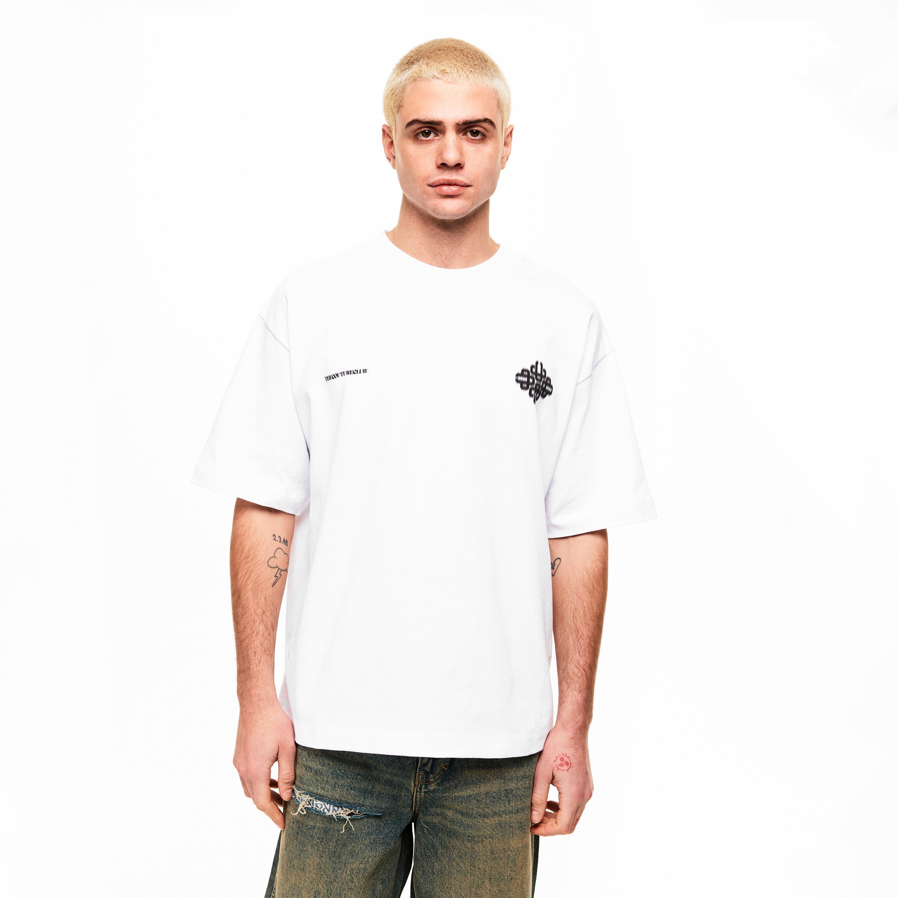 White/Black - The Couture Club - Couture Blurred Tee Sn00 - 3