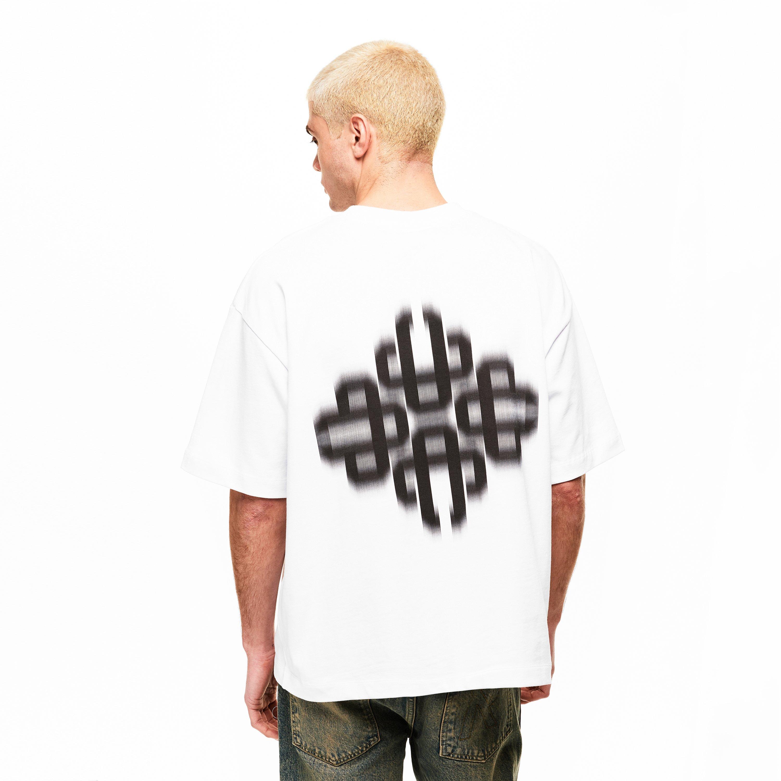 White/Black - The Couture Club - Couture Blurred Tee Sn00 - 4